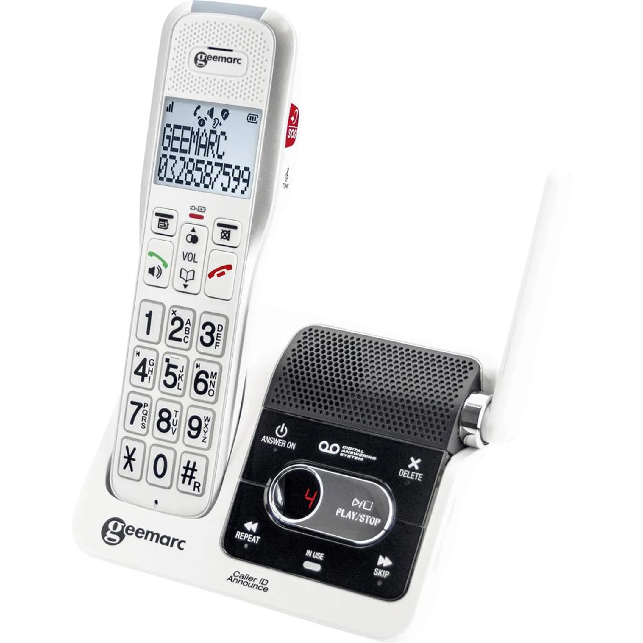 Geemarc Draadloze telefoon Mono Amplidect 595 + deurbel image