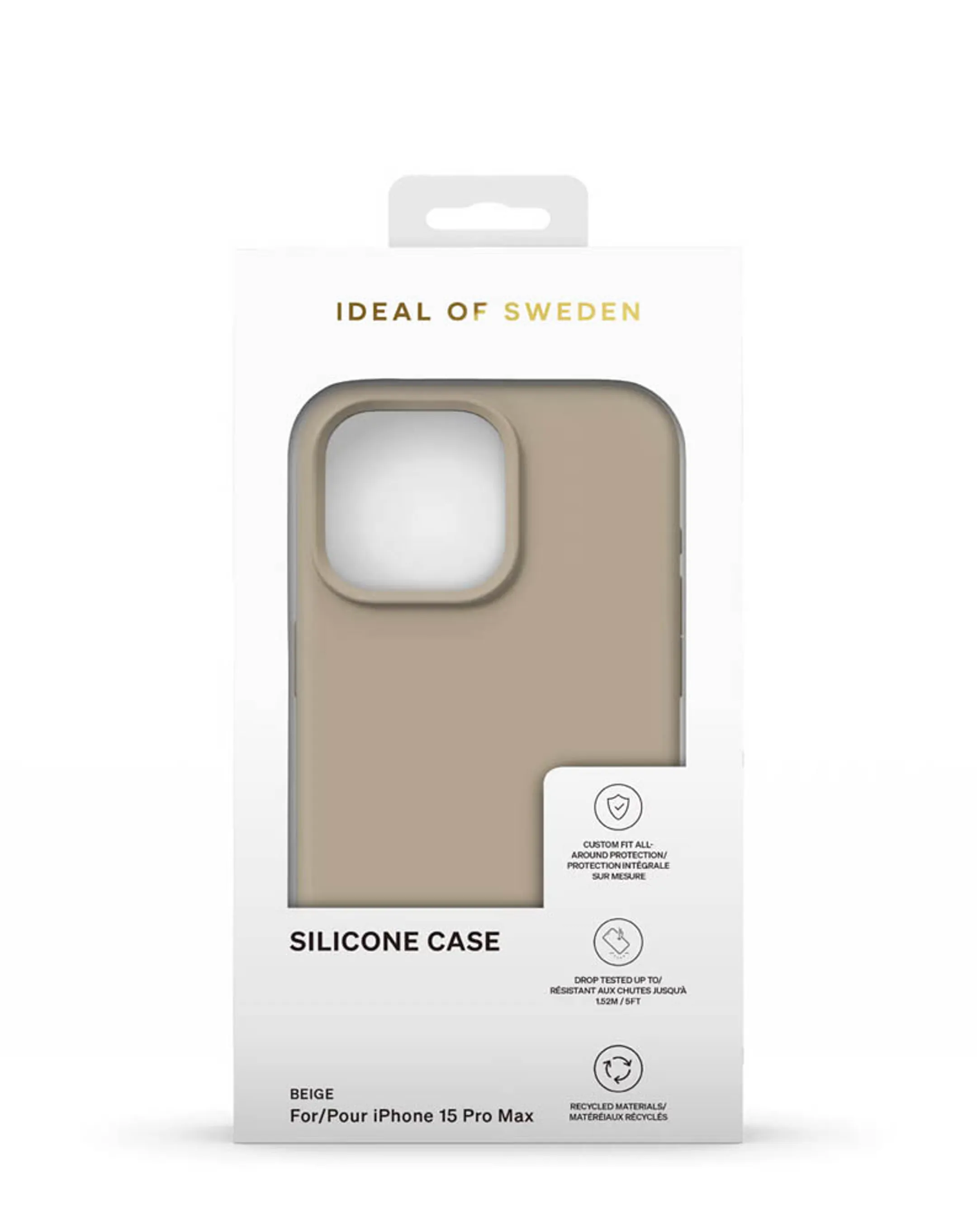 iDeal of Sweden Coque pour iPhone 15 Pro Max - Silicone - Beige image