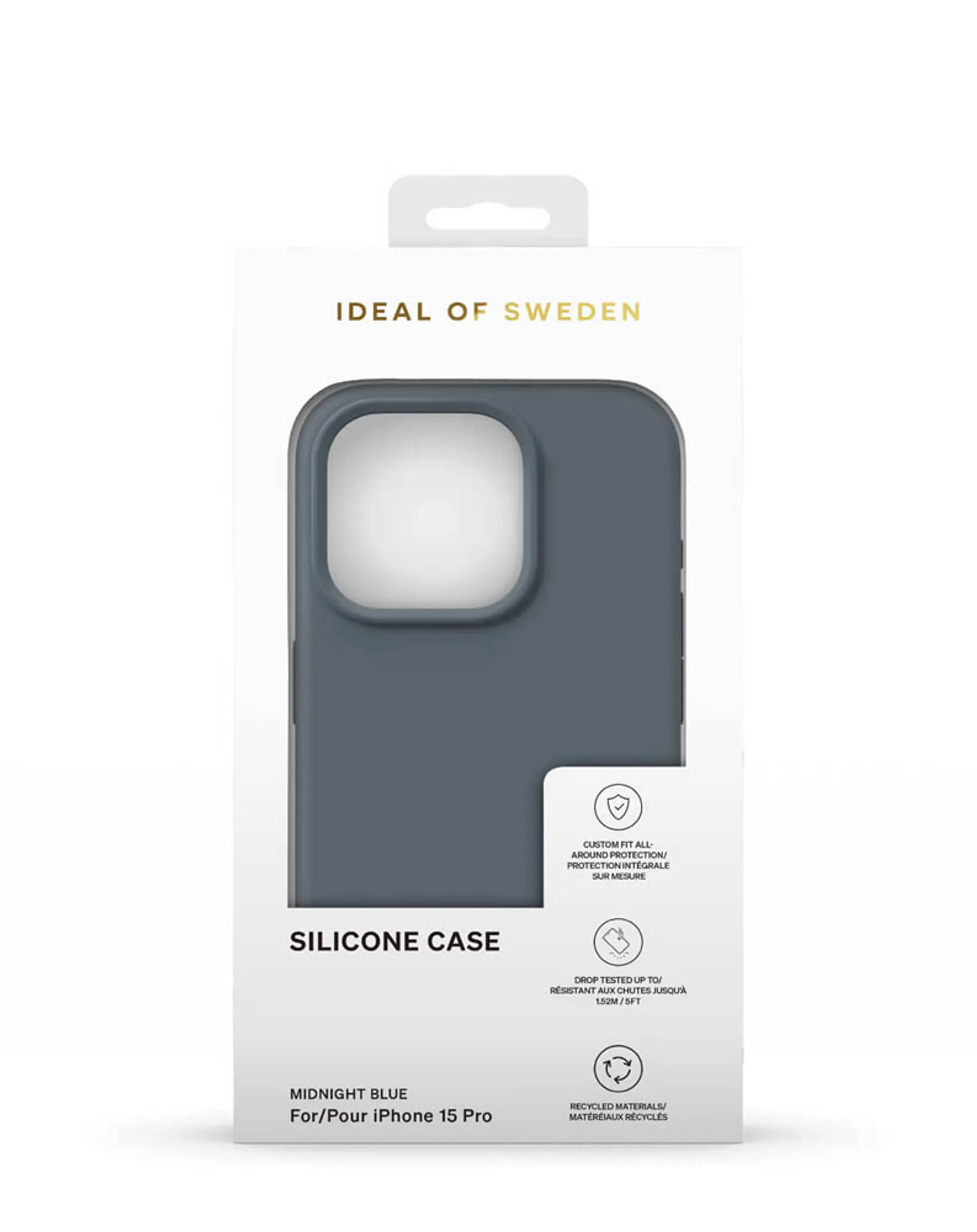 Backcover voor iPhone 15 Pro - Silicone - Blue