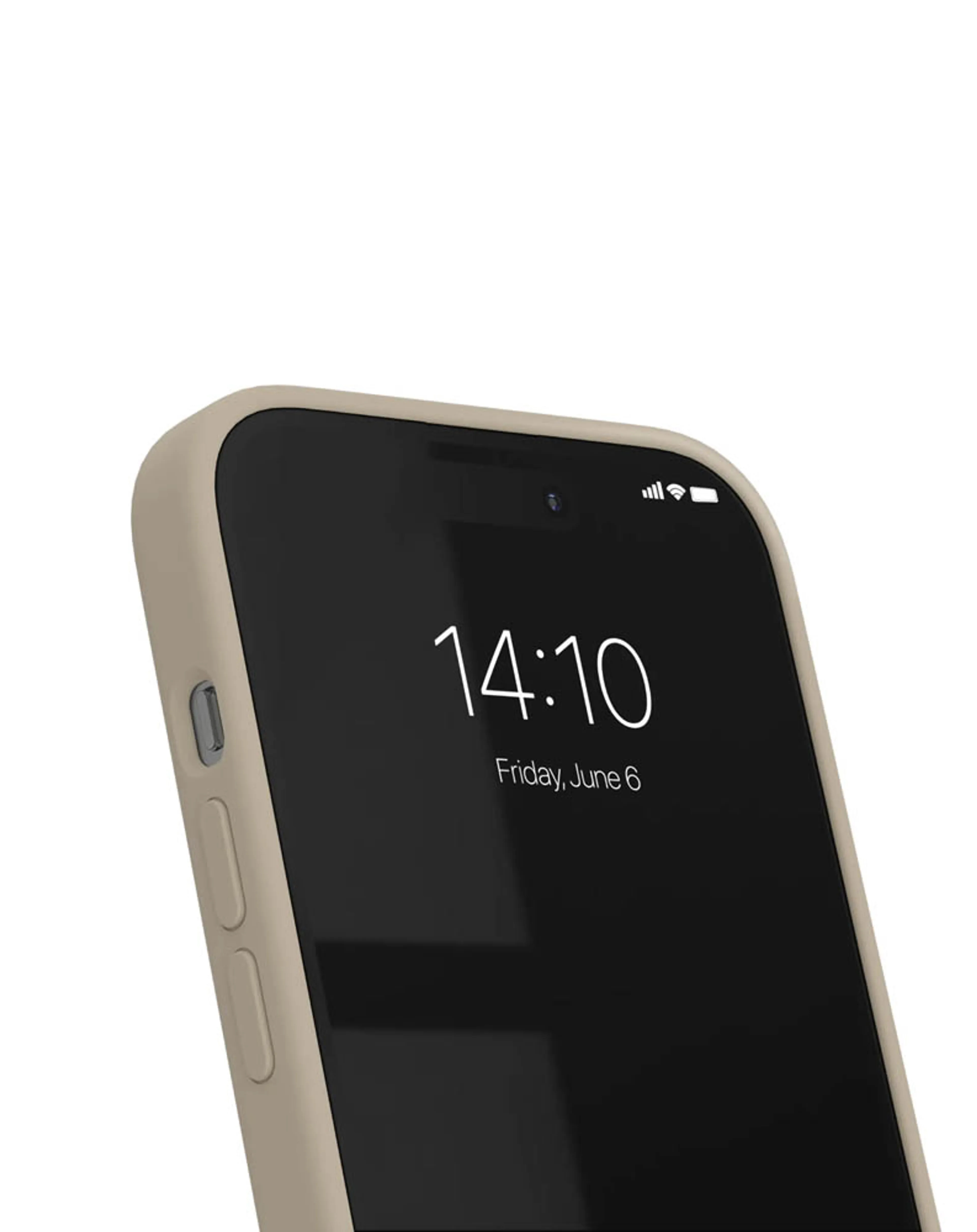 iDeal of Sweden Coque pour iPhone 13/14 - Silicone Beige image