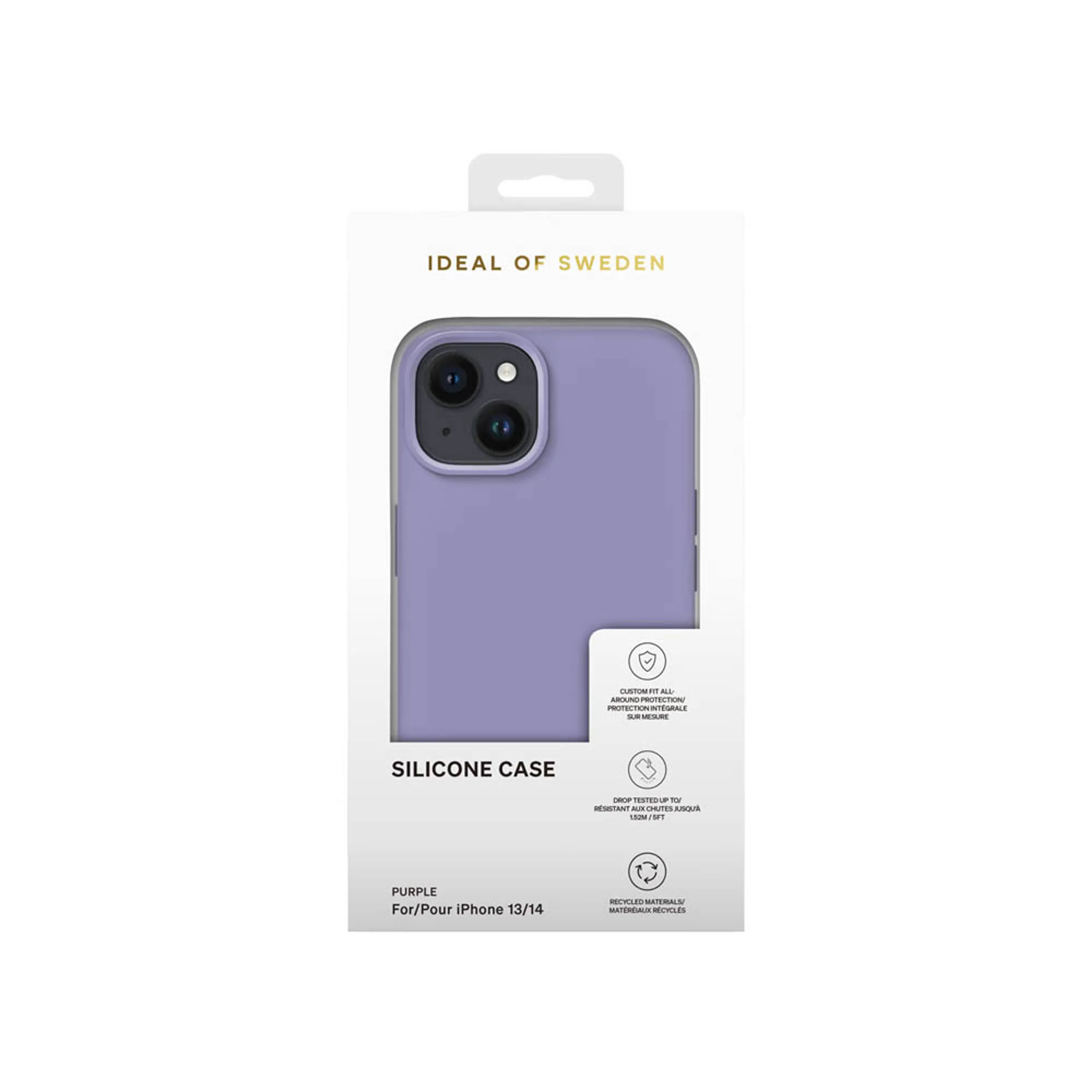 iDeal of Sweden Backcover voor iPhone 13/14 - Silicone - Purple  image