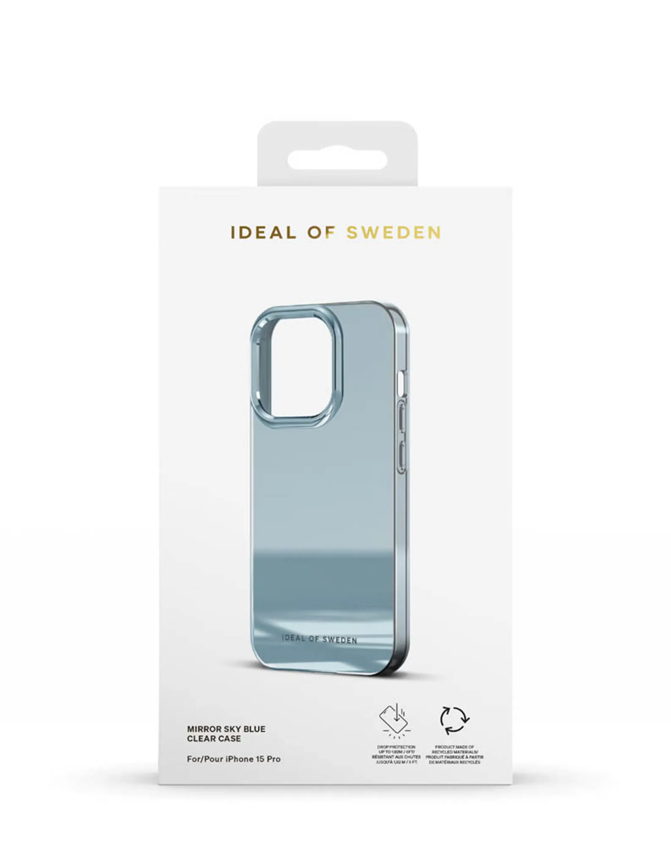 iDeal of Sweden Coque pour iPhone 15 Pro - Mirror Sky Blue image