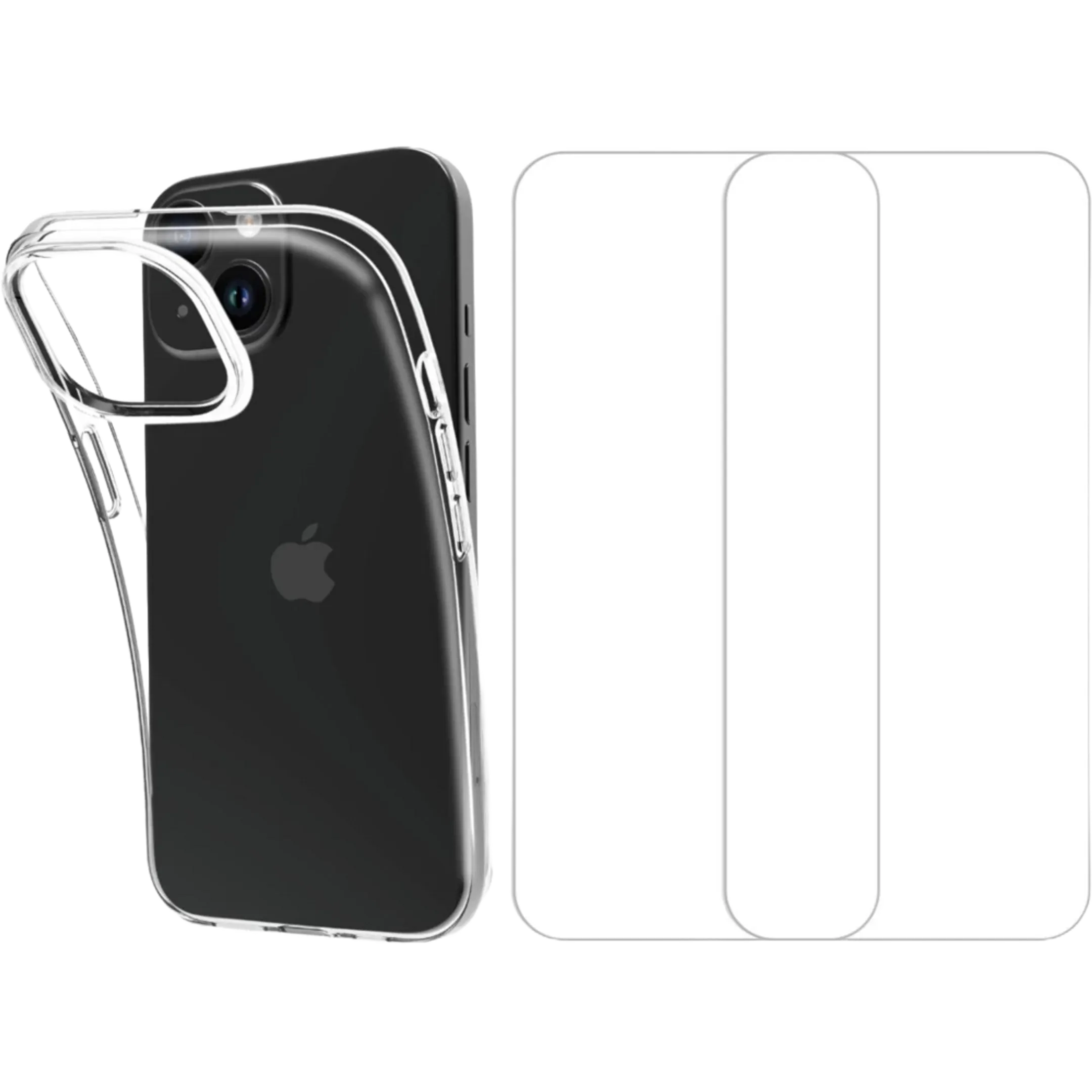 Pack Backcover + 2x beschermfolie voor iPhone 15