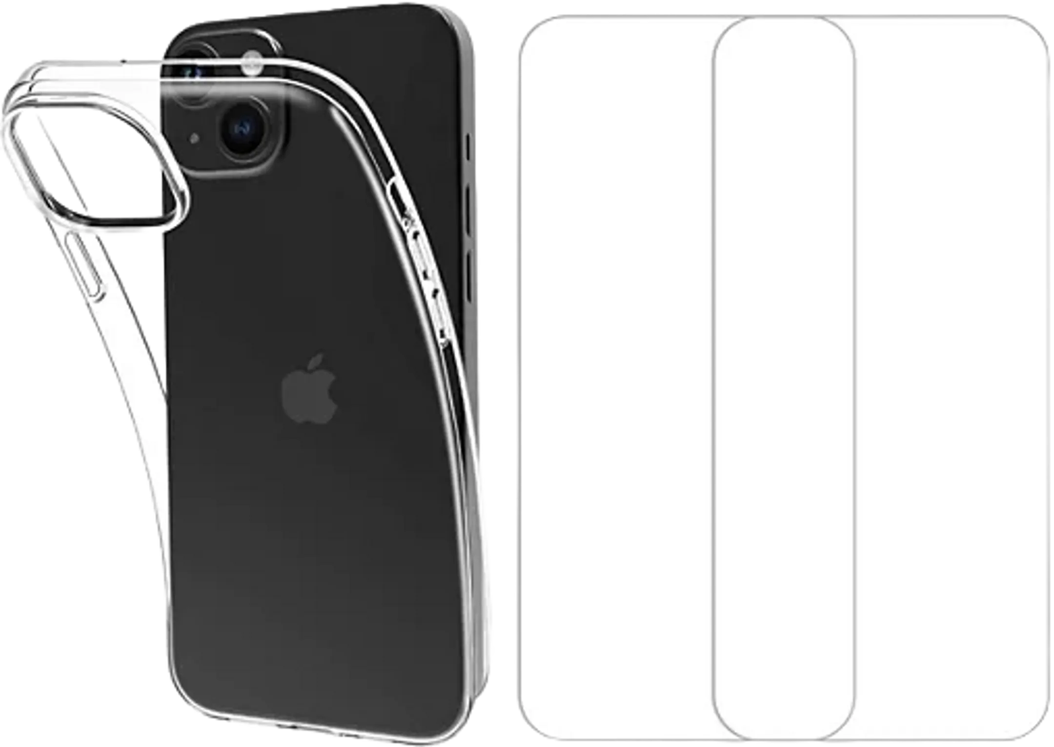Pack Backcover + 2x beschermfolie voor iPhone 15 Plus