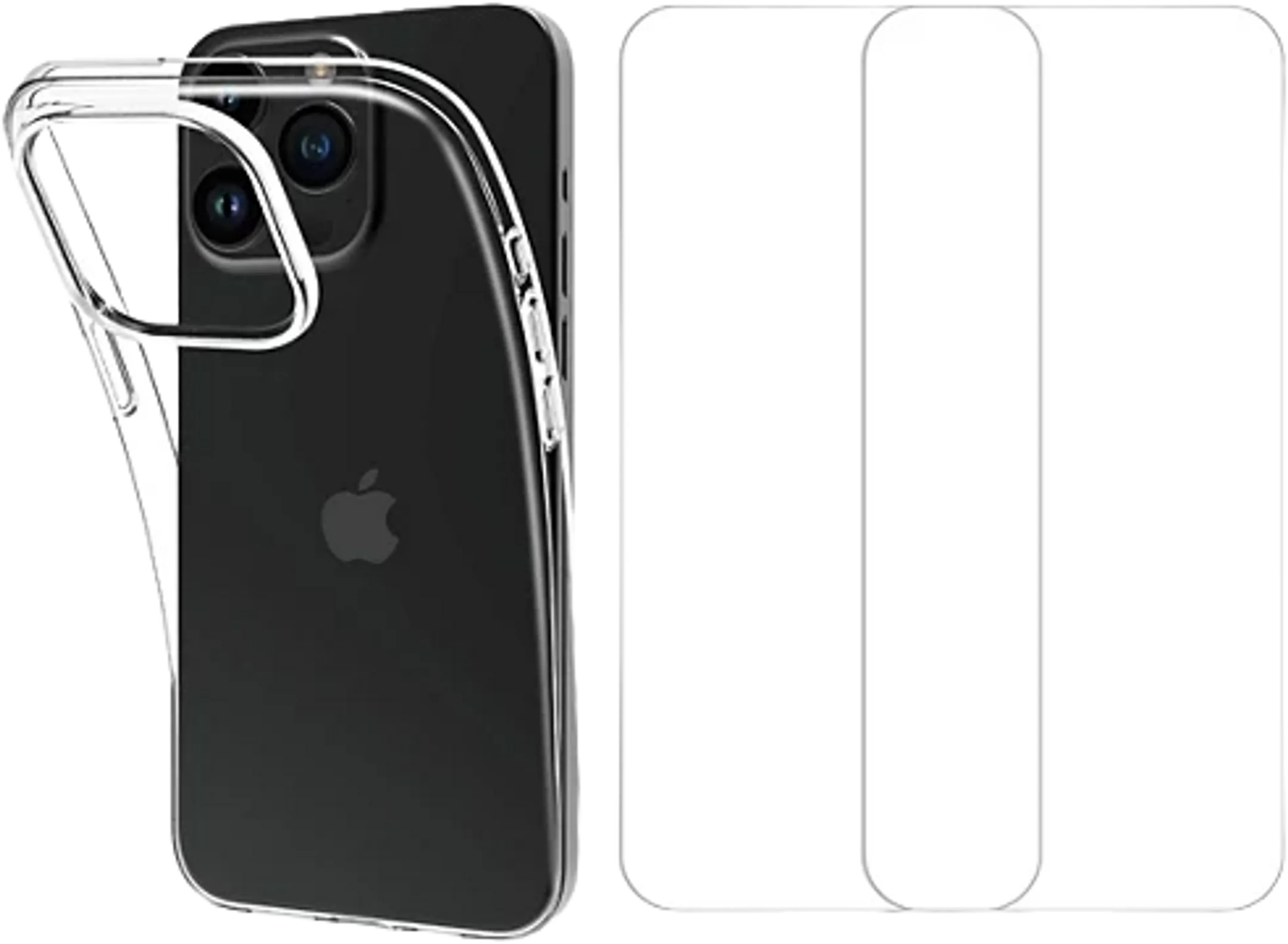 Pack Coque +2x film de protection pour iPhone 15Pro Max