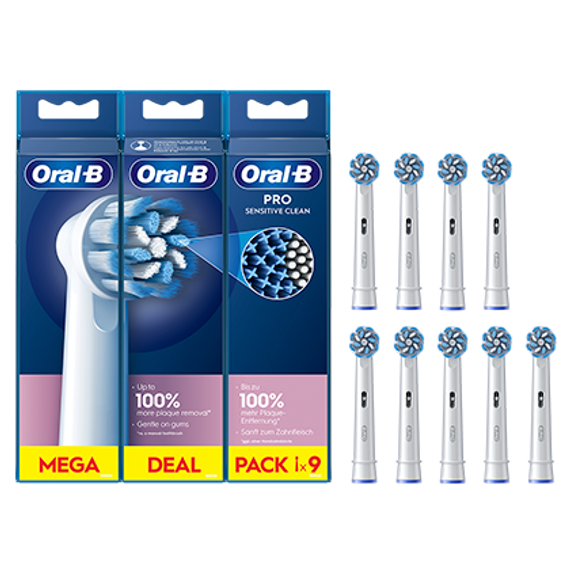 Opzetborstels Sensitive 3+3+3st