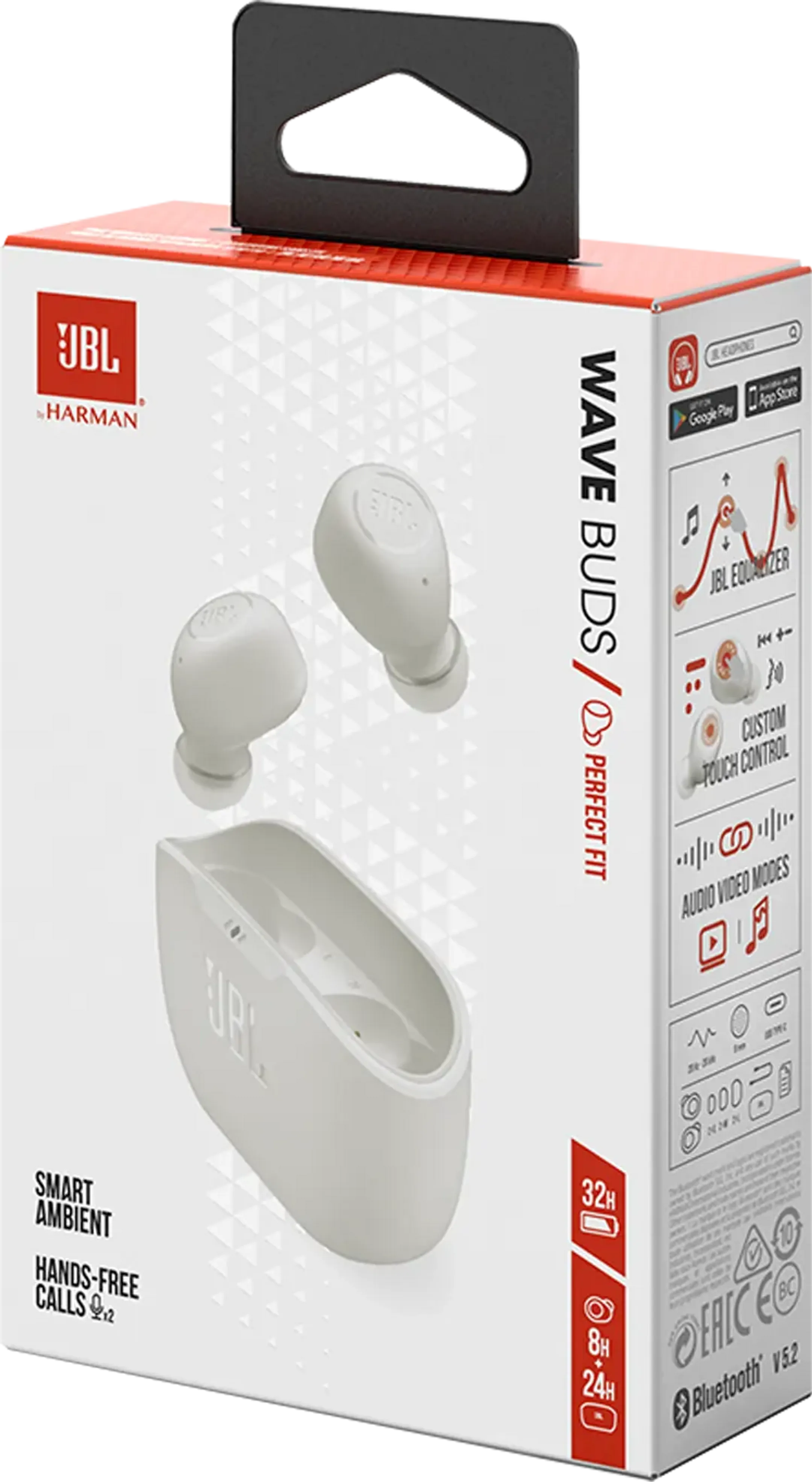 JBL Wave Buds oortjes - Wit image
