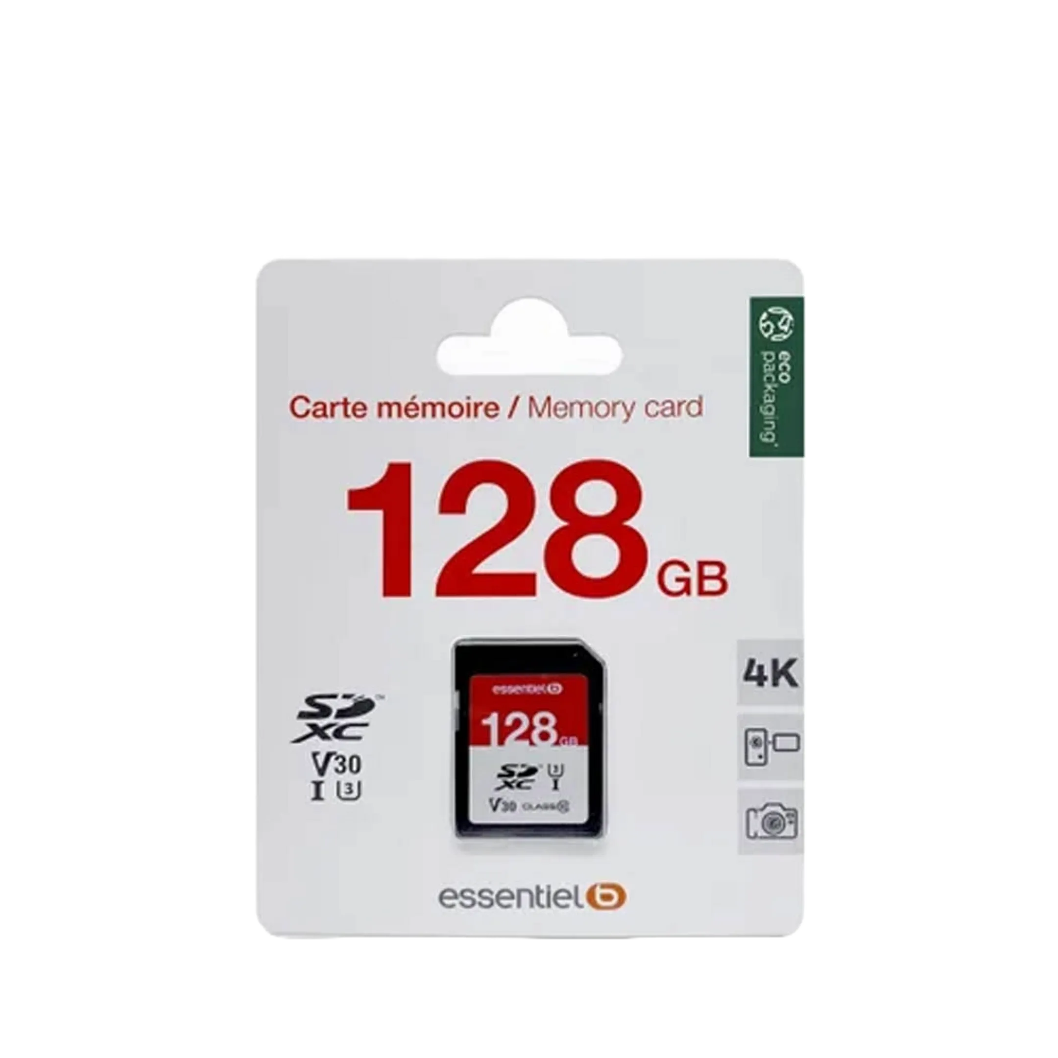 Essentiel-B Carte mémoire 128GB SDXC - Noir image