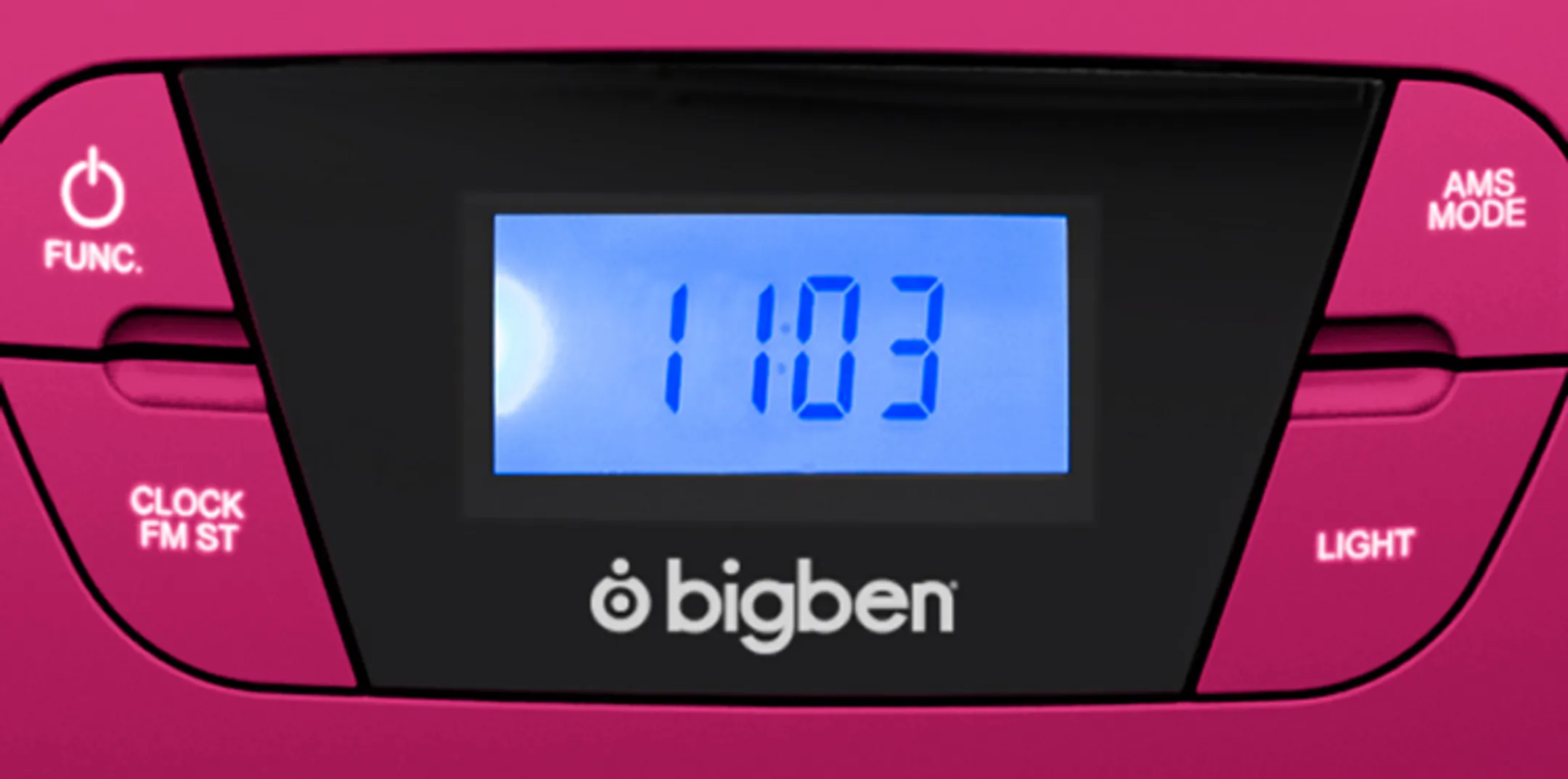 BigBen Radio FM portable avec lecteur de CD - CD61RUSB - Rose image
