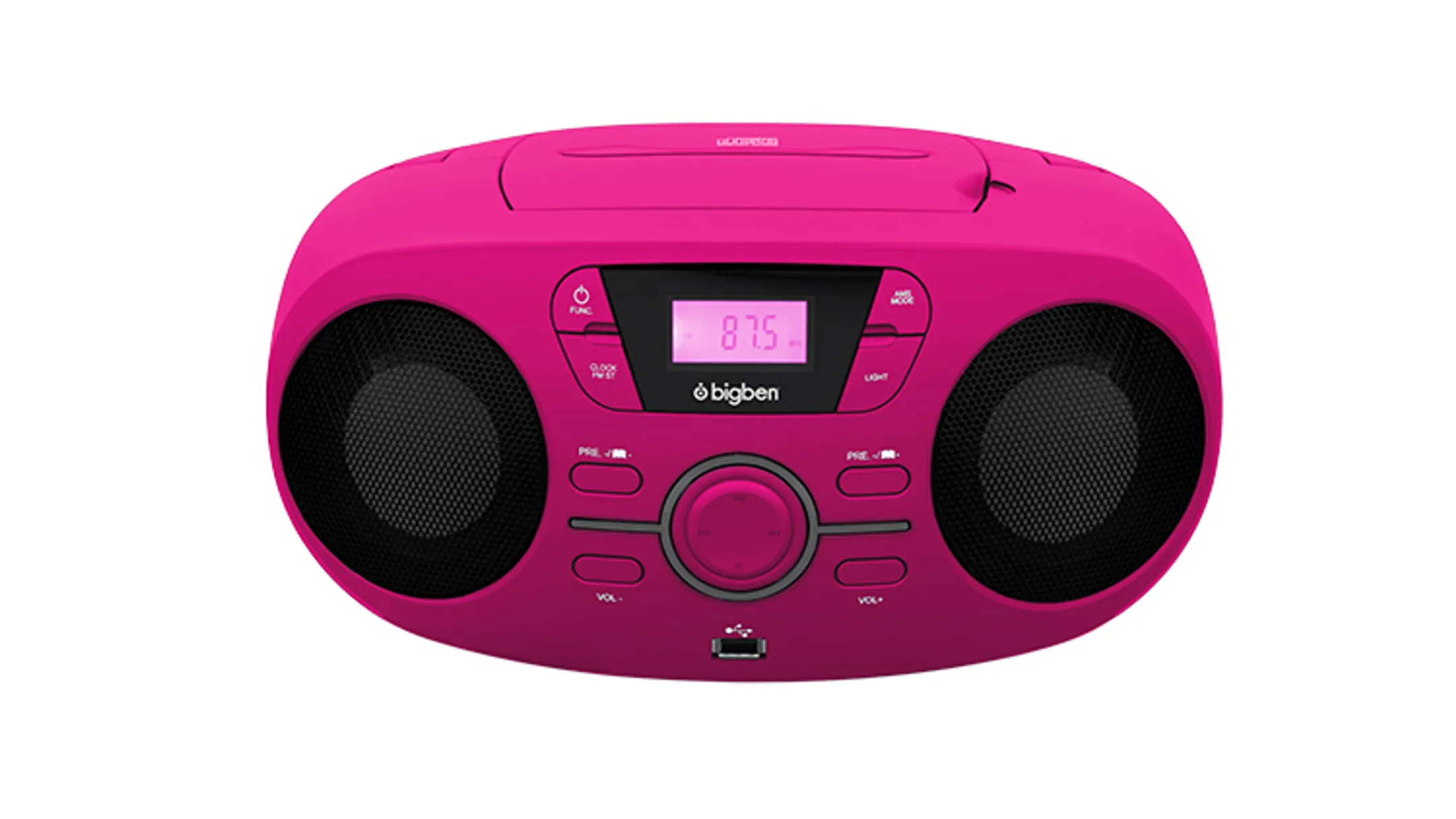 Draagbare FM-radio met CD-speler - CD61RUSB - Roze