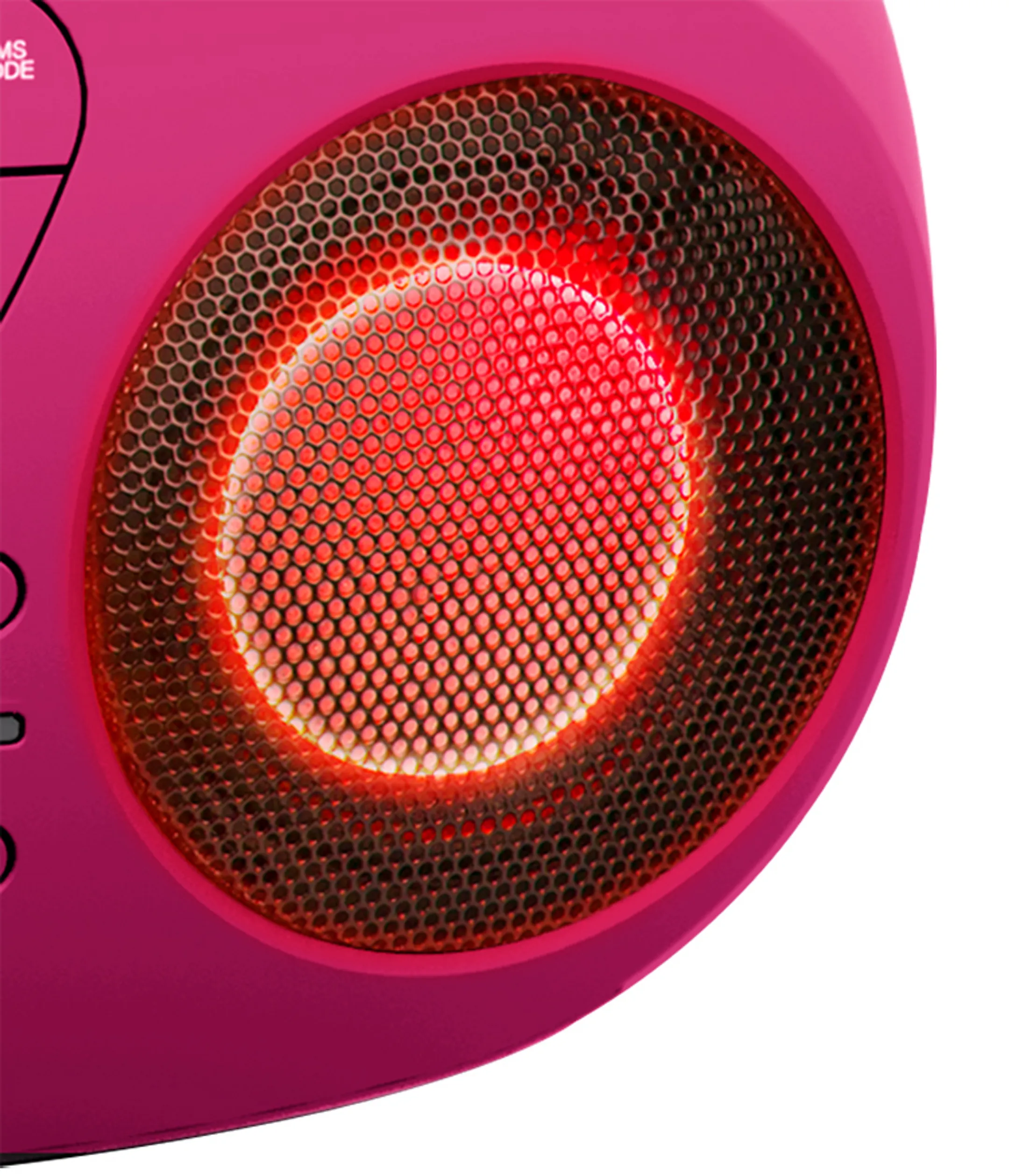 BigBen Radio FM portable avec lecteur de CD - CD61RUSB - Rose image