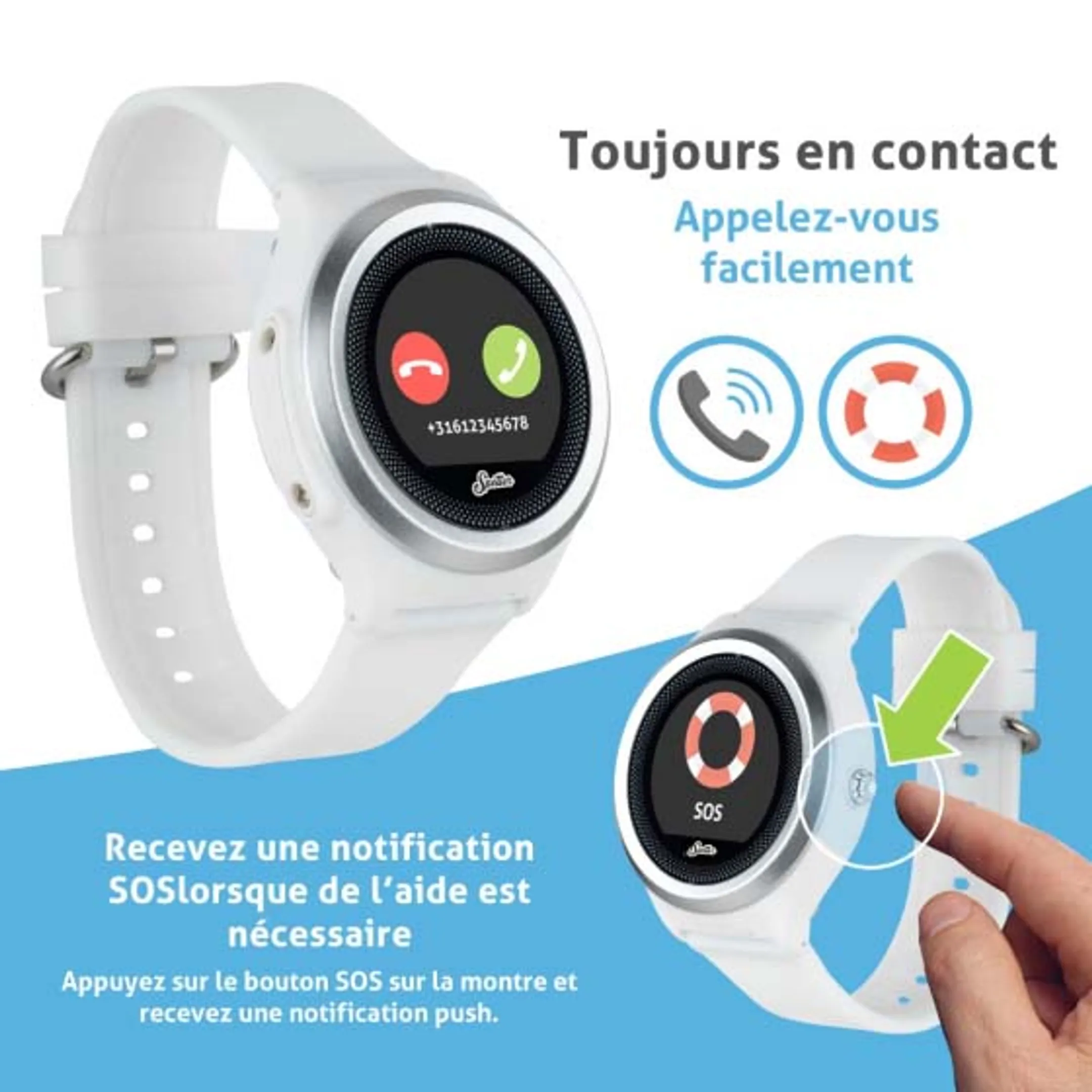 Montre GPS Activity trackter - Air- Blanc