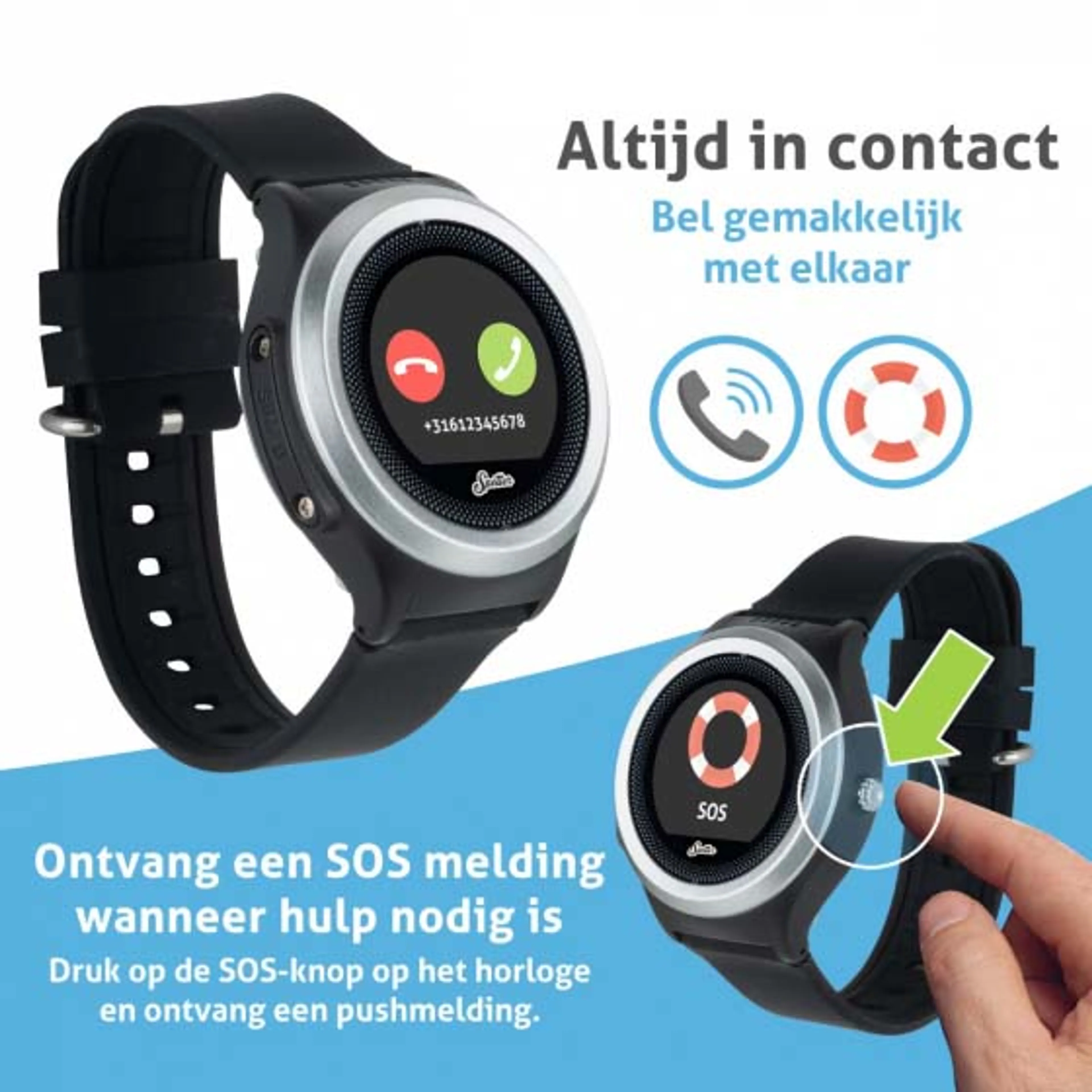 Spotter Activity Tracker GPS Watch - Air - Zwart image