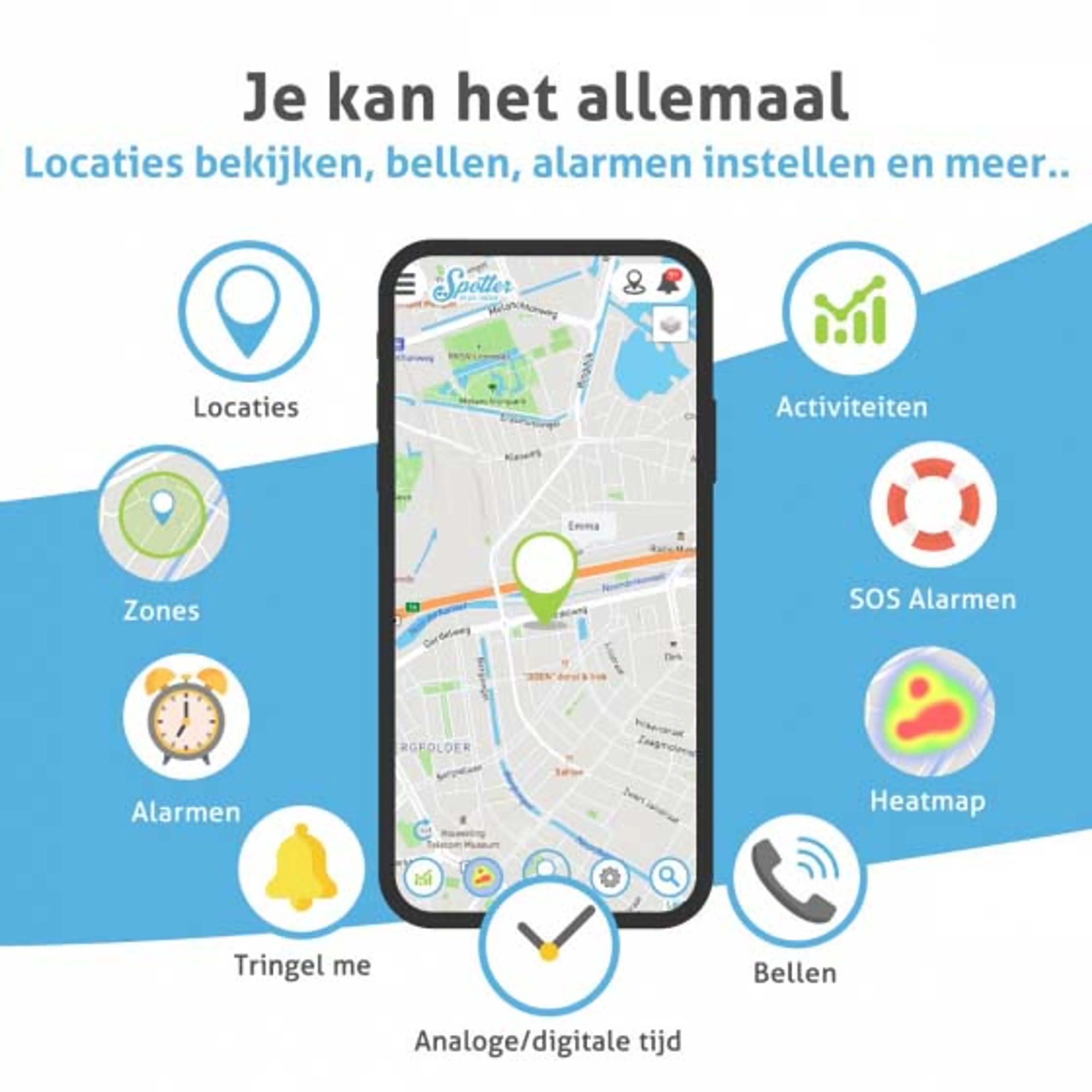 Spotter Activity Tracker GPS Watch - Air - Zwart image