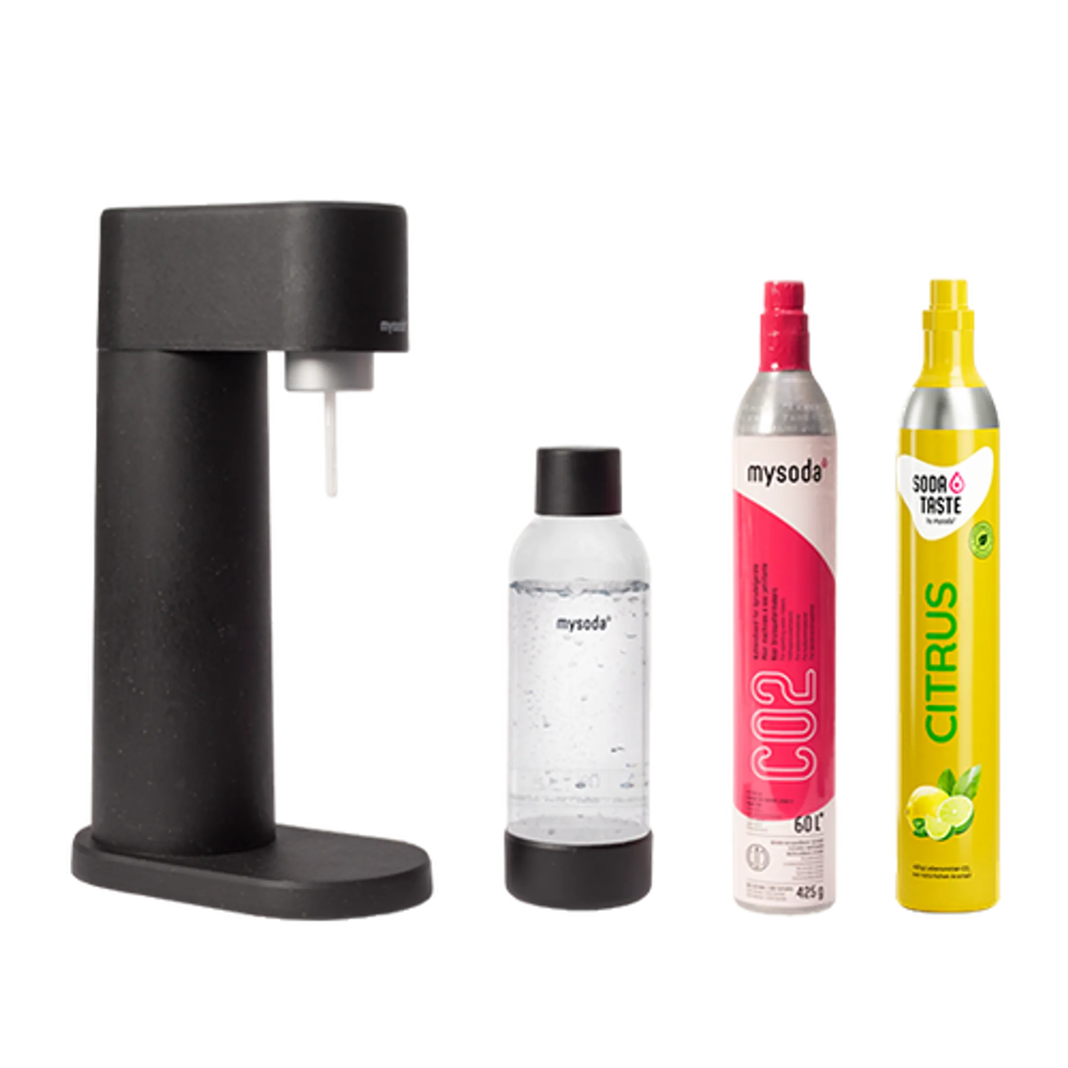 Machine à boisson pétillante Woody Black - Agrumes