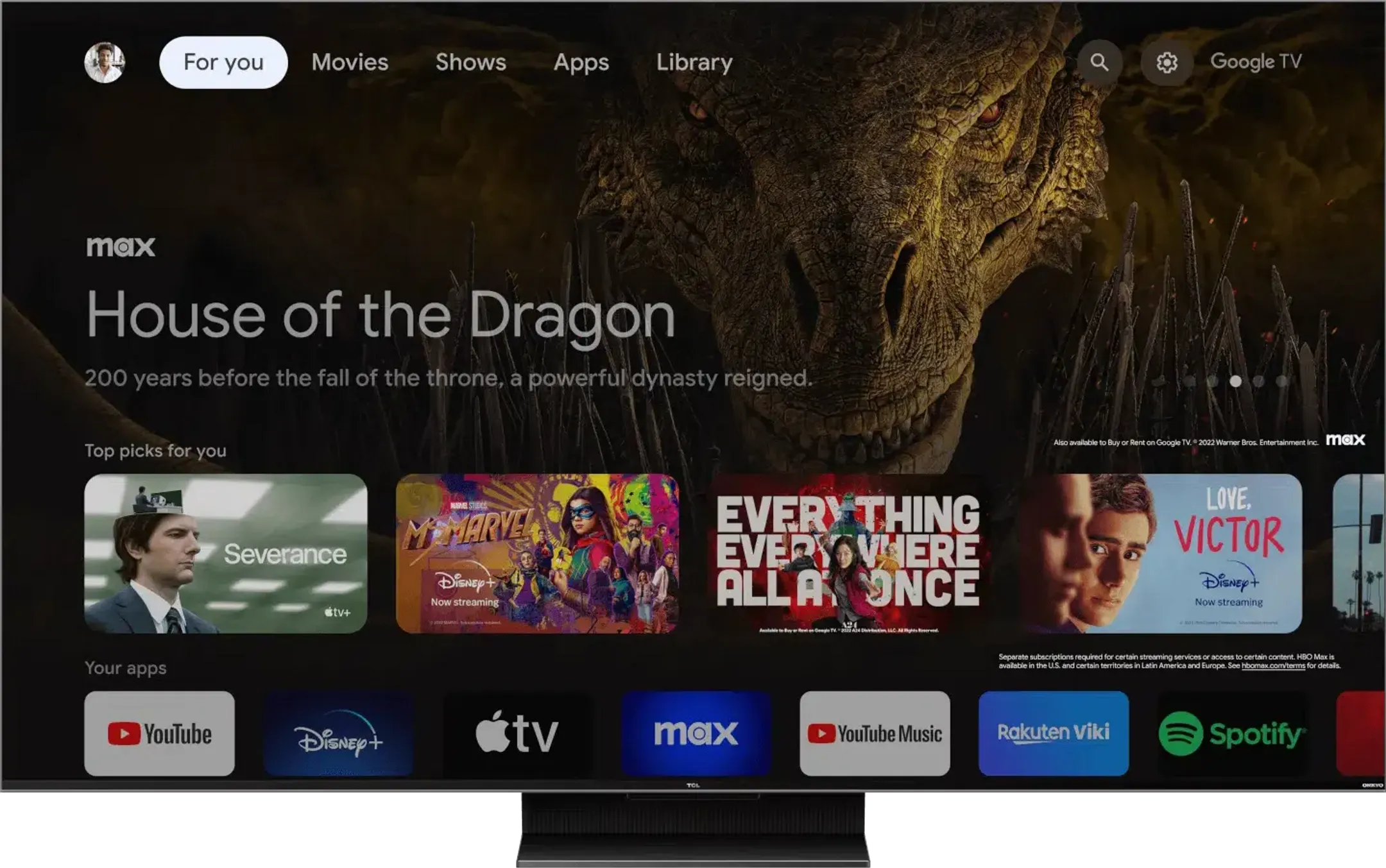 TCL QLED TV 4K 75C809 (2023) - 75 inch image