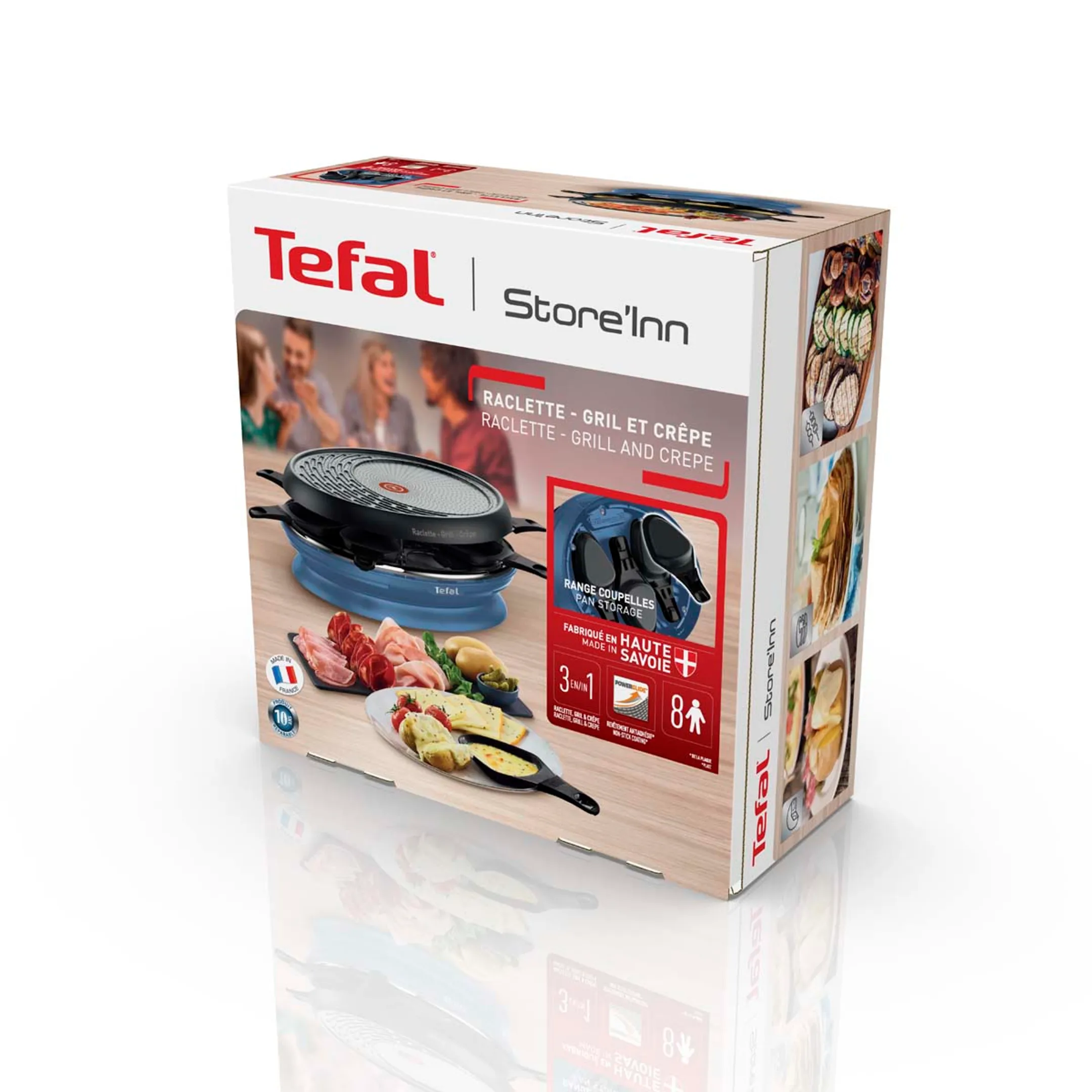 Tefal Raclette Store'Inn Grille & Crêpe RE320401 image