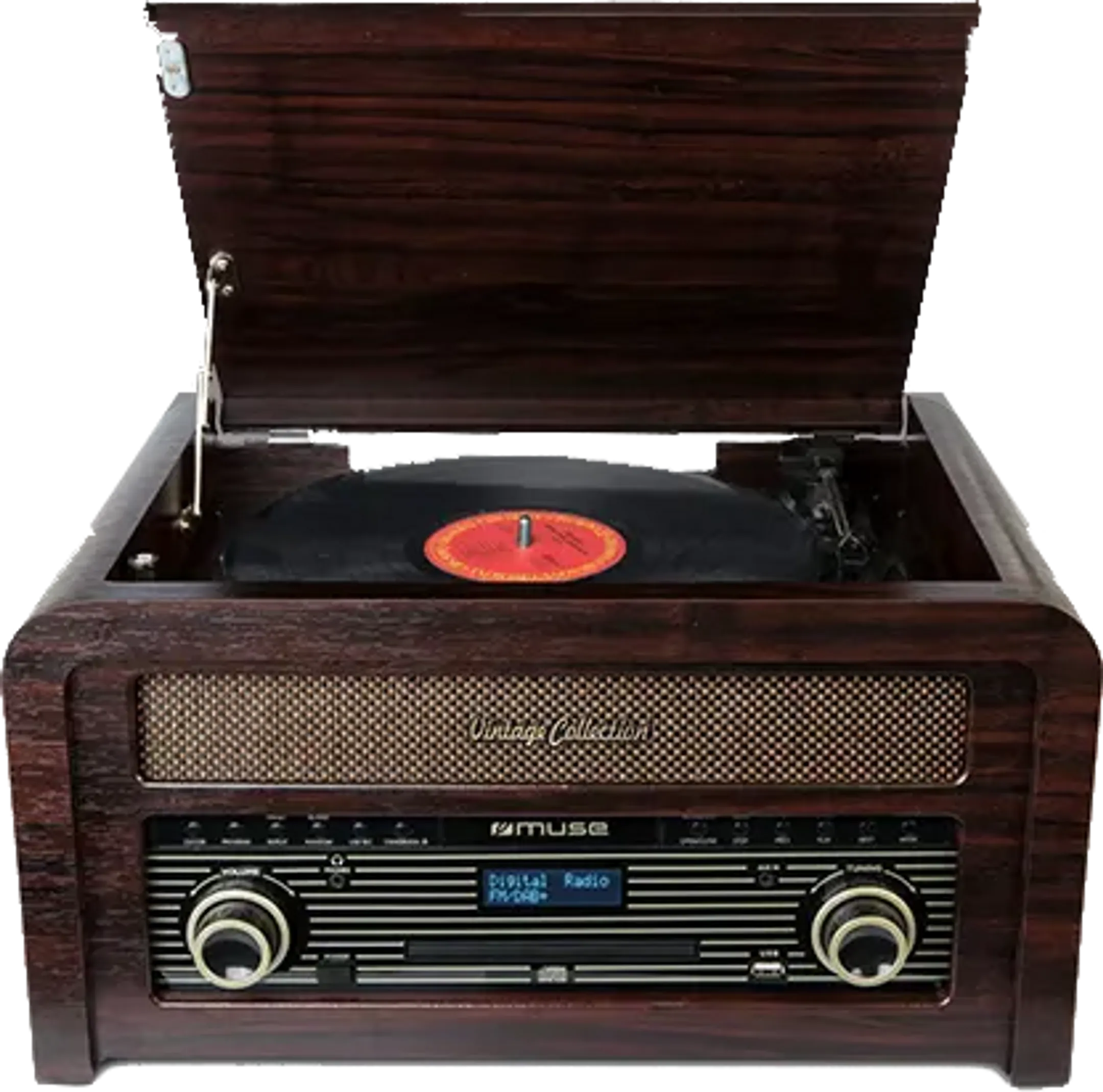 Muse MT-115 DAB platenspeler - Hout image
