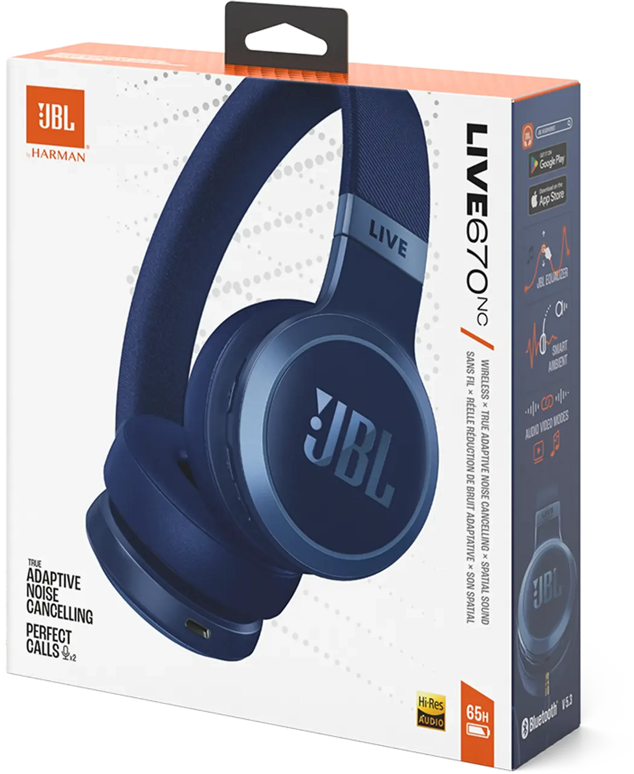 JBL Casque sans fil Live 670NC - Bleu image