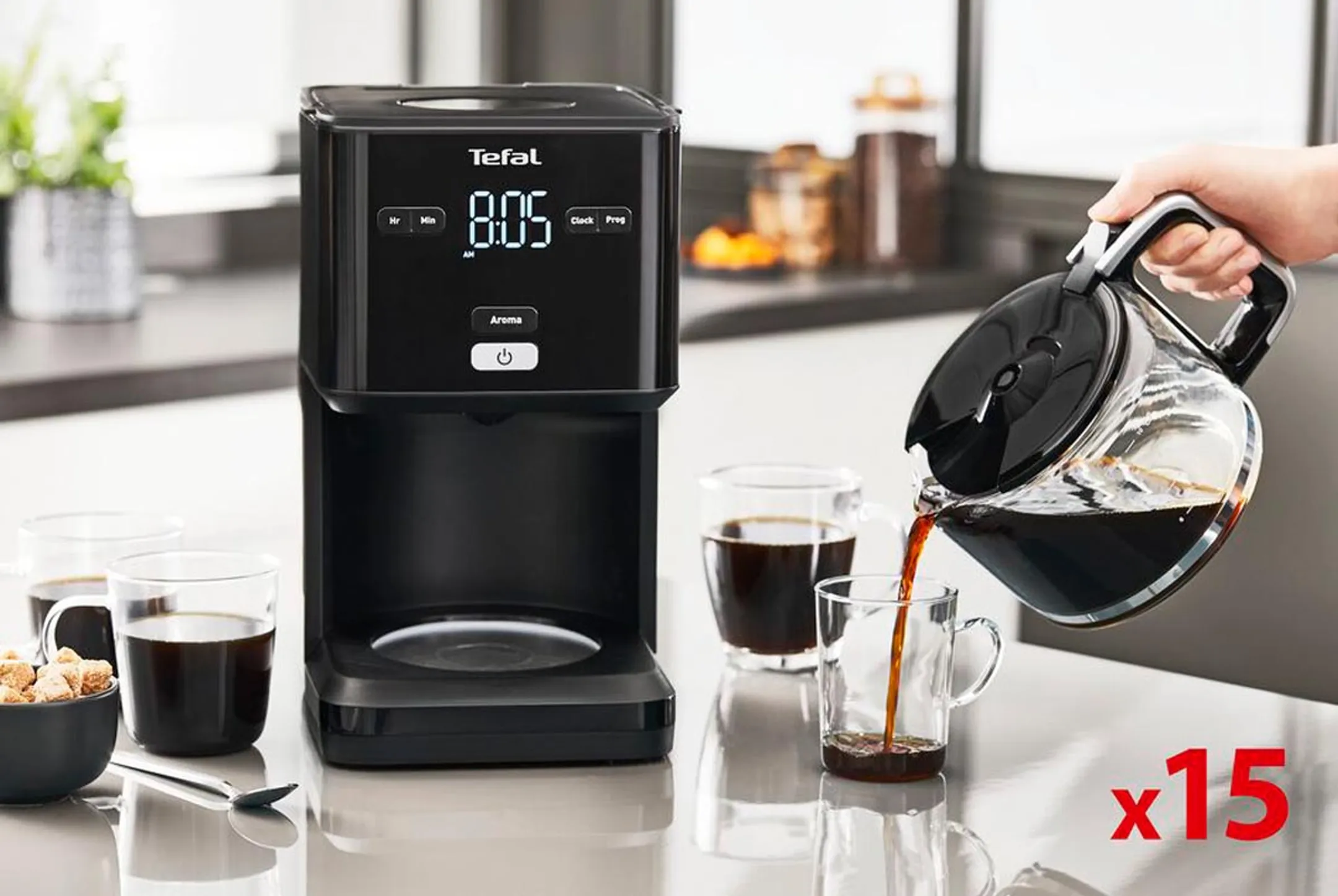 Tefal Machine à café Smart'n Light CM600810 image