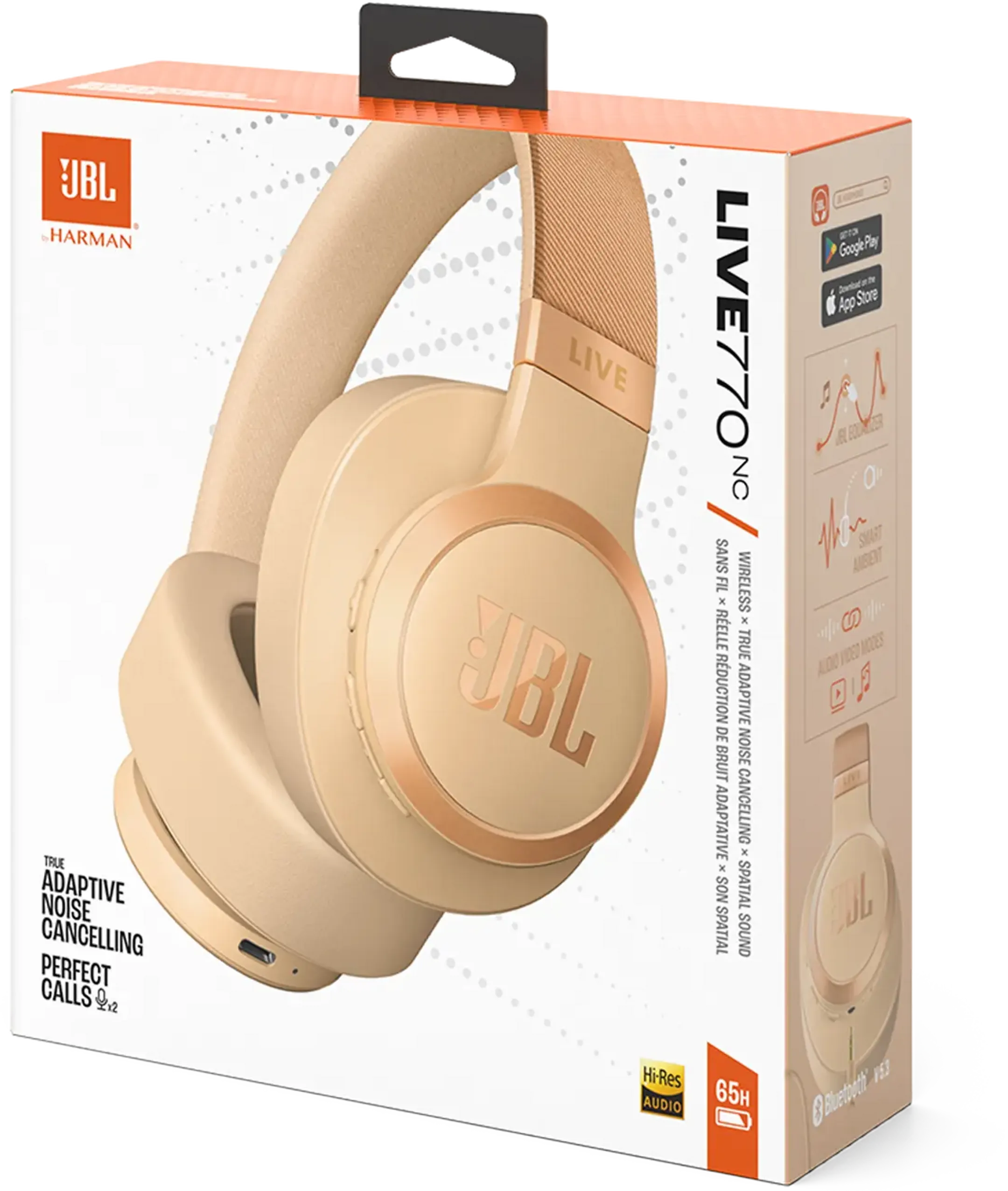 JBL Casque sans fil Live 770NC - Beige image