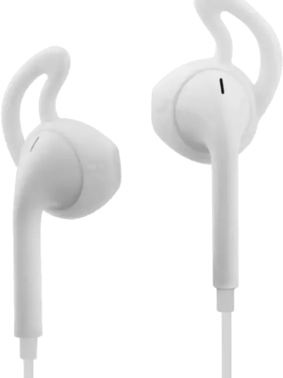 Oortjes met draad EF-02 - Wit