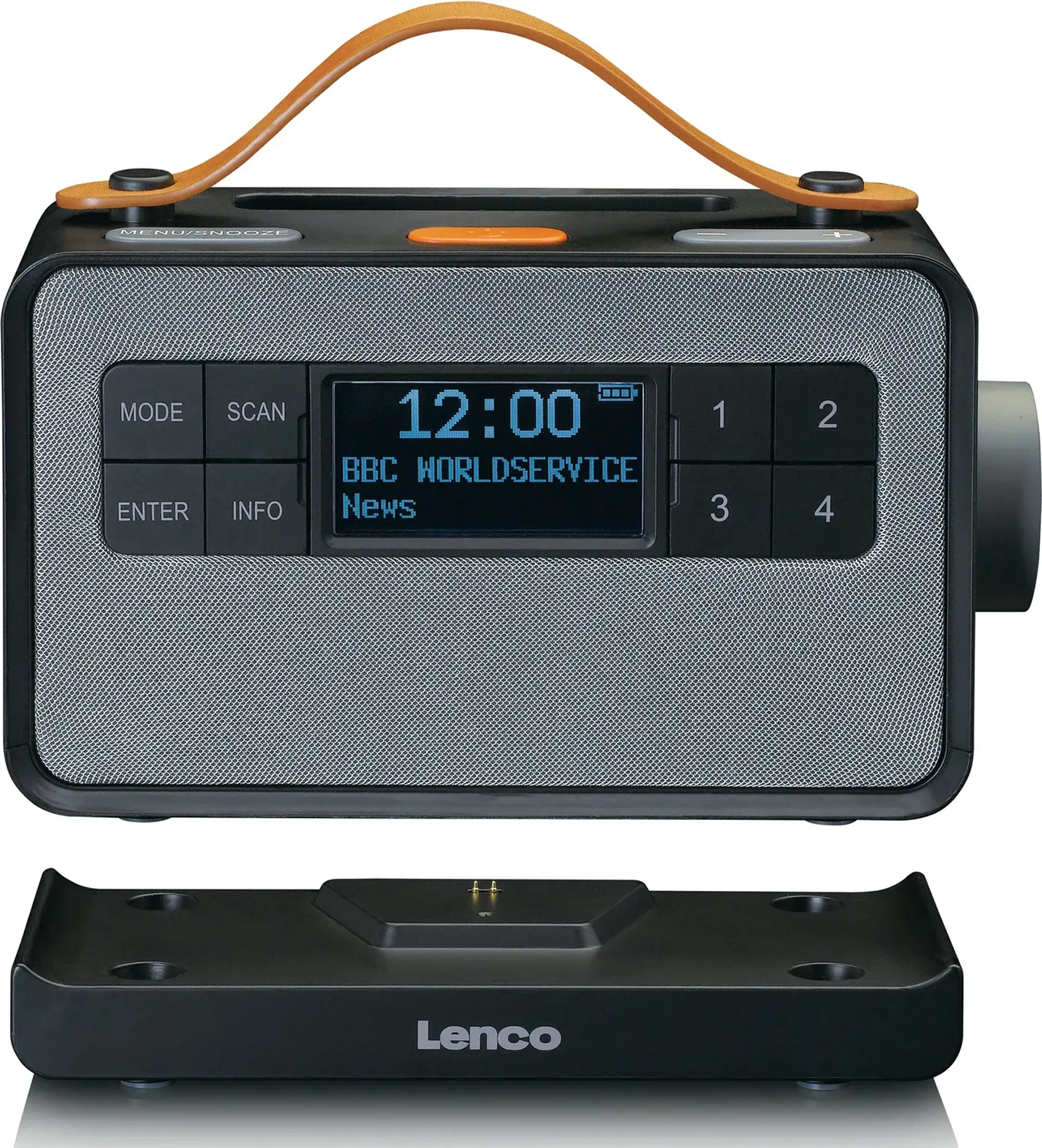 Lenco Radio DAB+ portable avec grandes touches et fonction Mode Simple - PDR-065 - Noir image