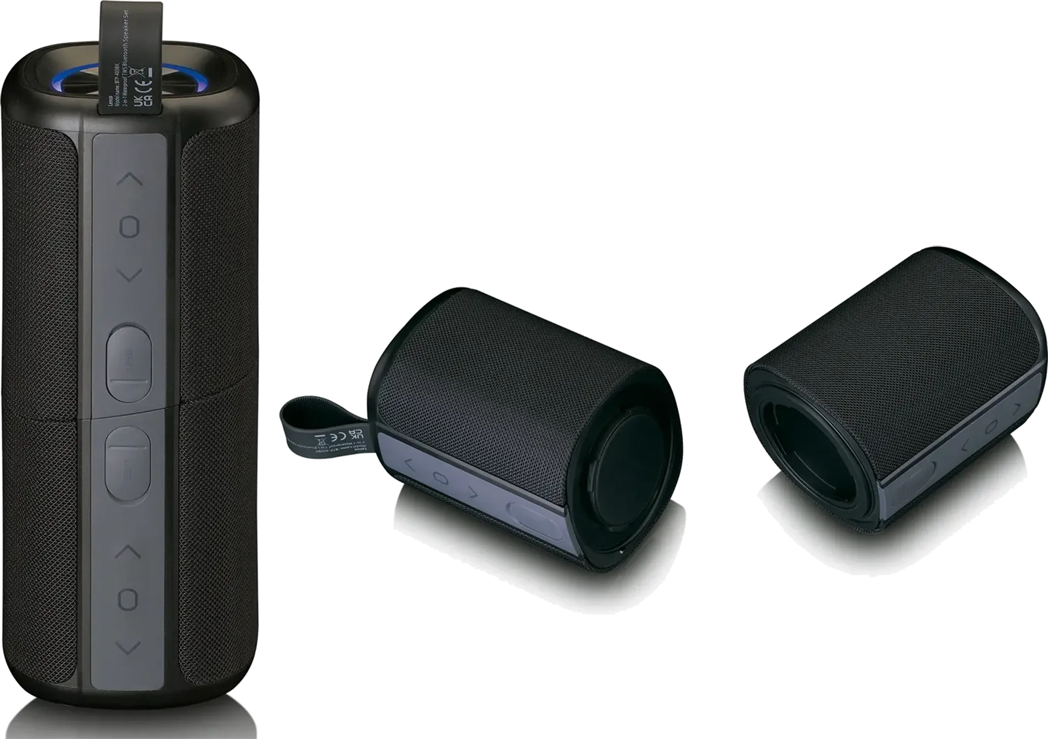 2-in-1 bluetooth speaker - BTP-400BK - Zwart