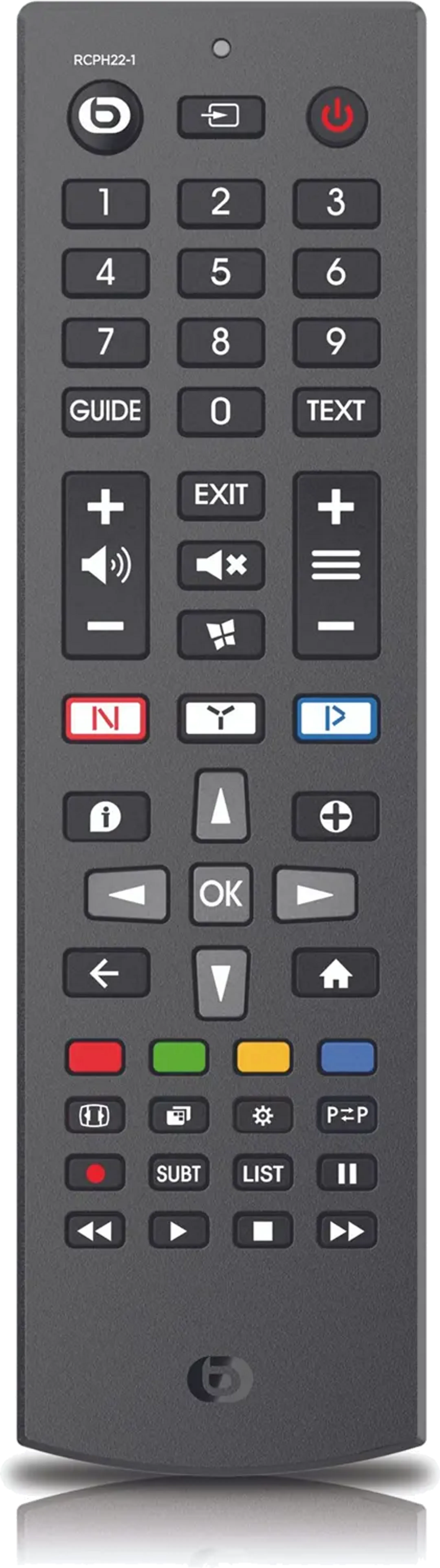 Afstandsbediening voor Philips TV - Zwart