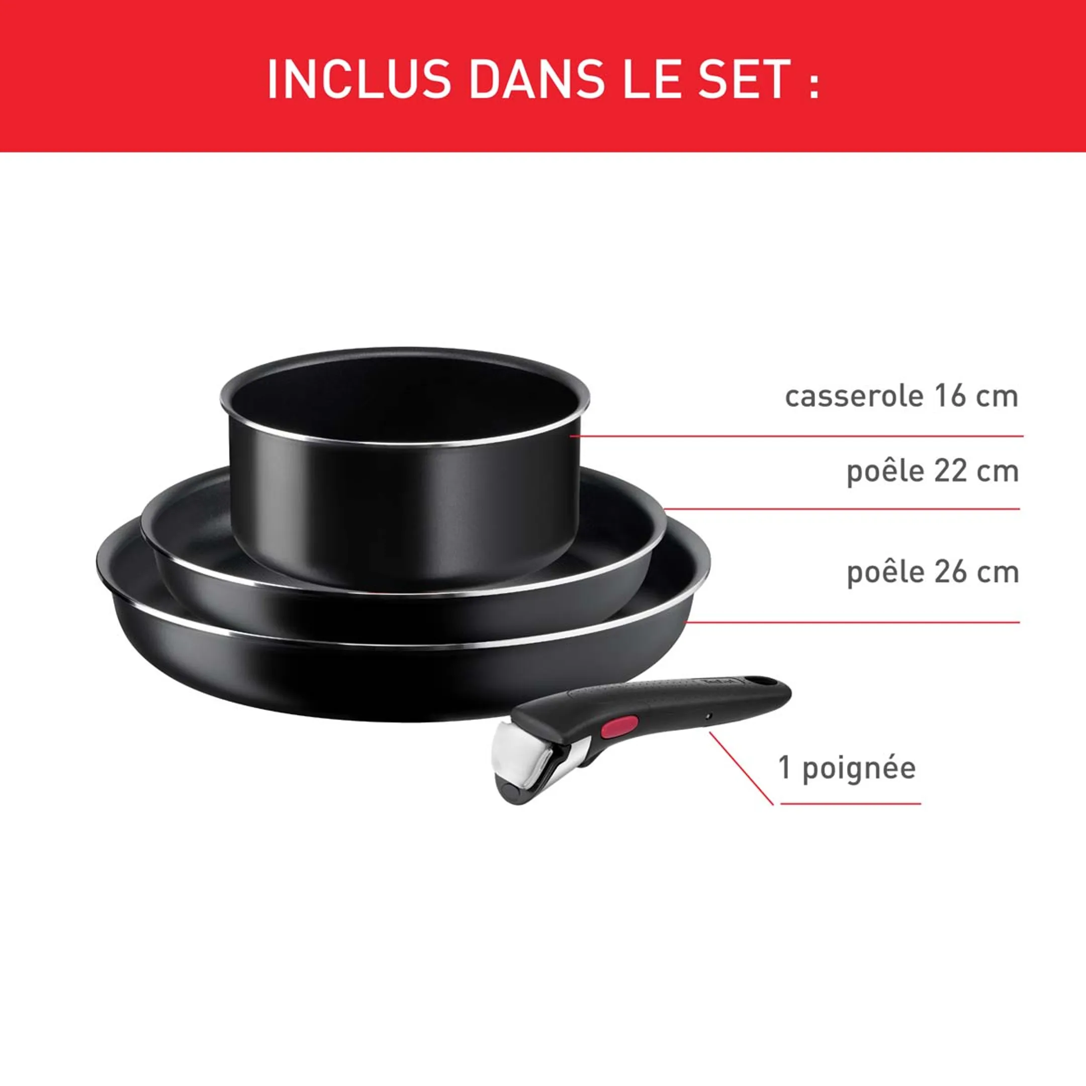 Tefal Set de casseroles - EASY COOK*4 image