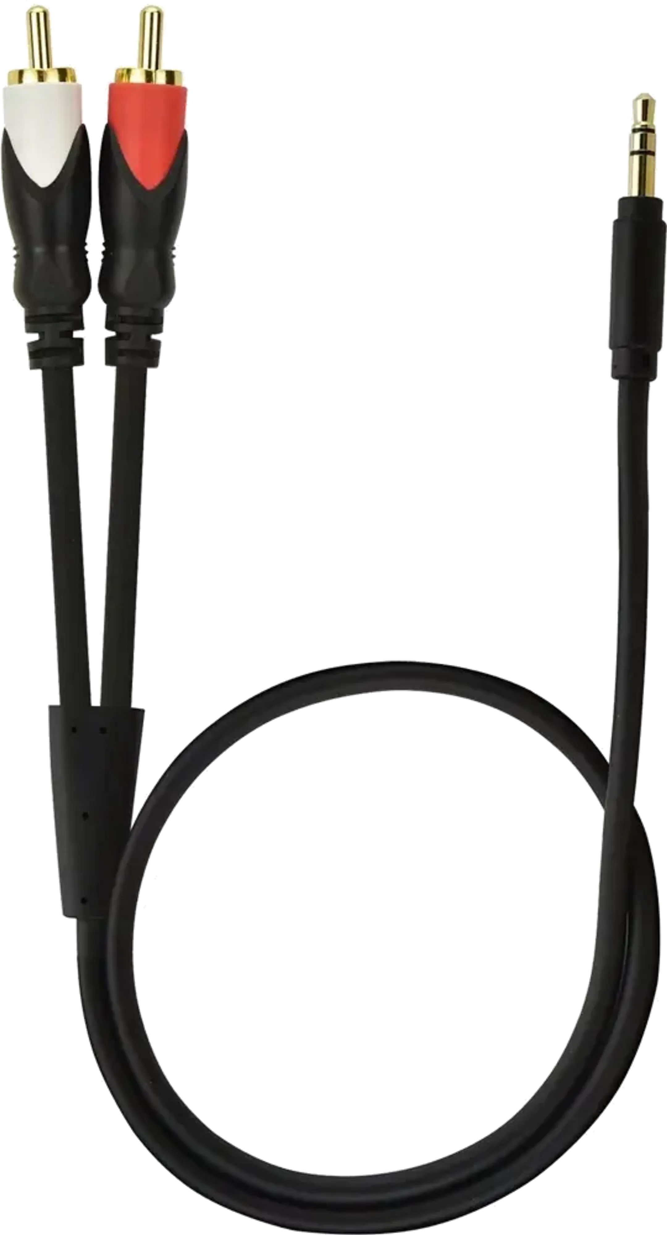 Câble mini jack (3,5 mm) vers 2x RCA - 1,5 m.