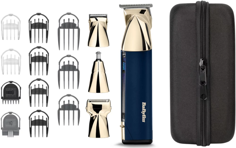 Babyliss Multigroom Super-X Metal Series 15-in-1 MT992E Gold & Navy