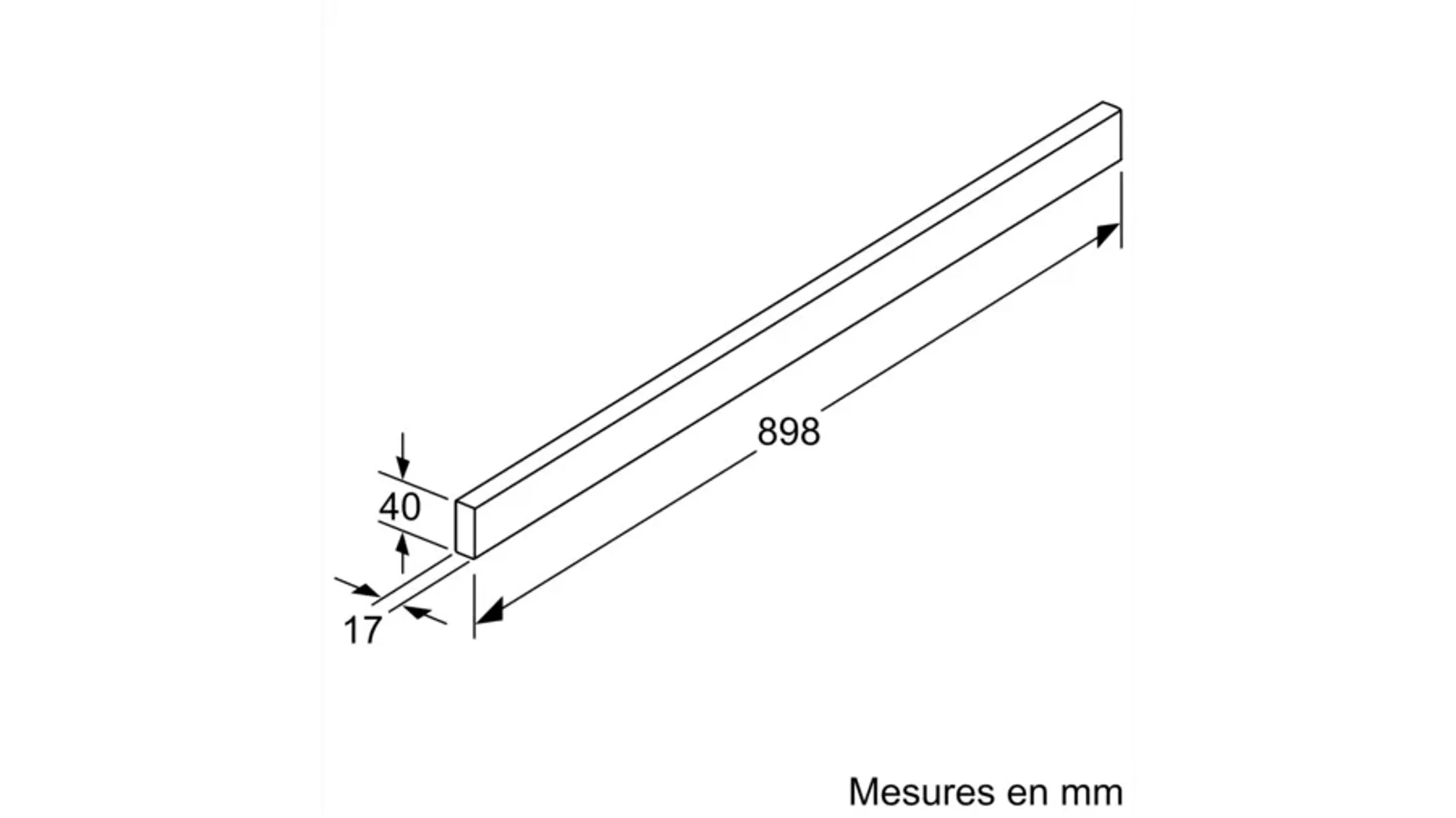 Siemens Bande de poignée Acier inox LZ49551  image