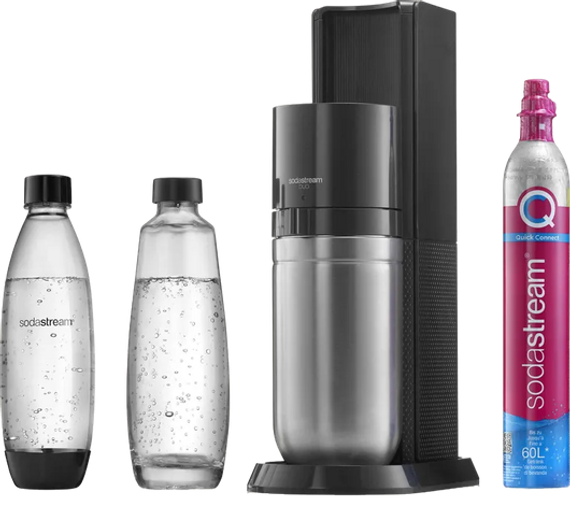 Bruiswatertoestel Duo Black - inclusief Cilinder Quick Connect