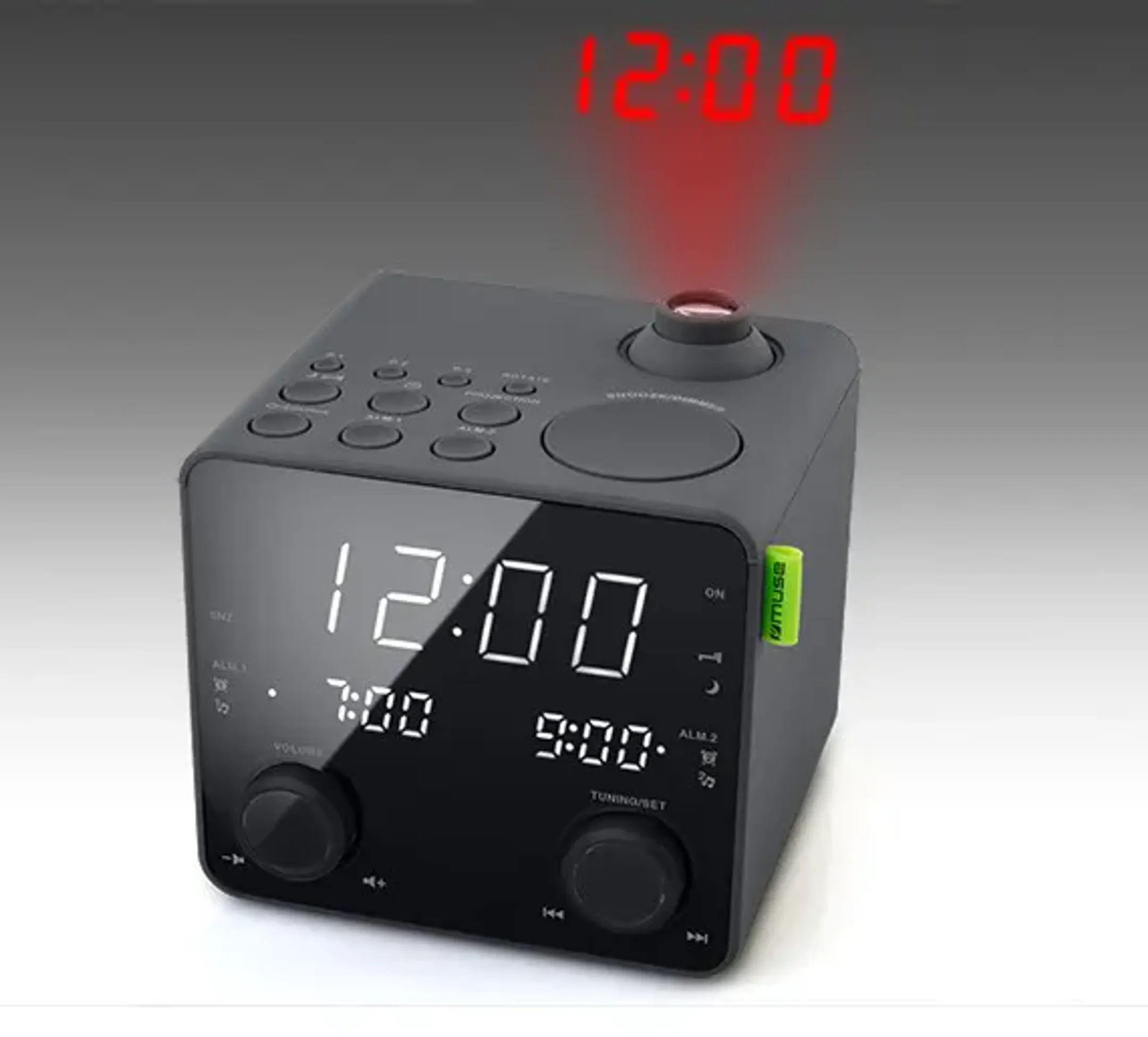 Muse Wekkerradio - Zwart image