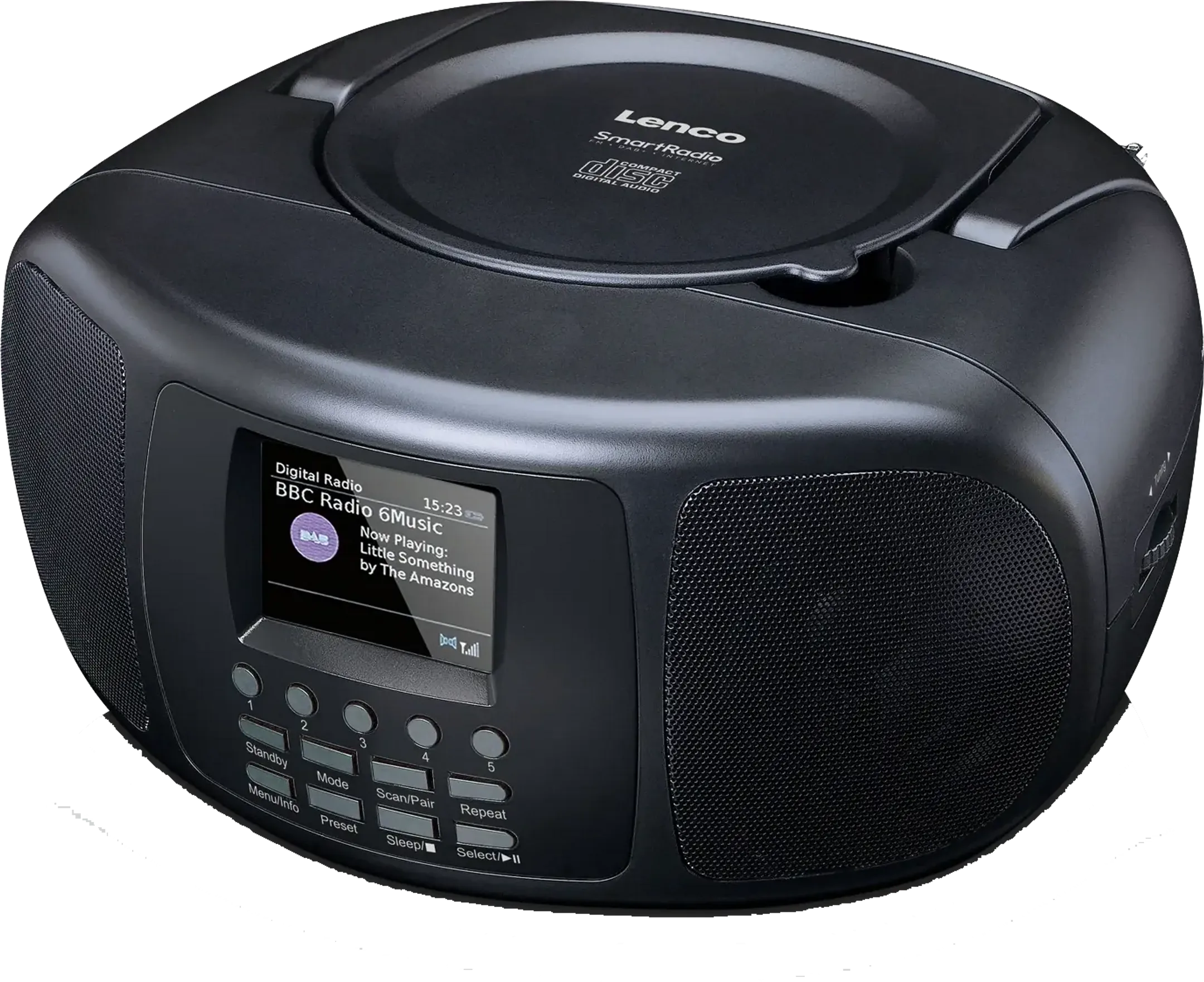 Lenco SCD-6000BK Draagbare DAB+/FM Internetradio - Zwart image