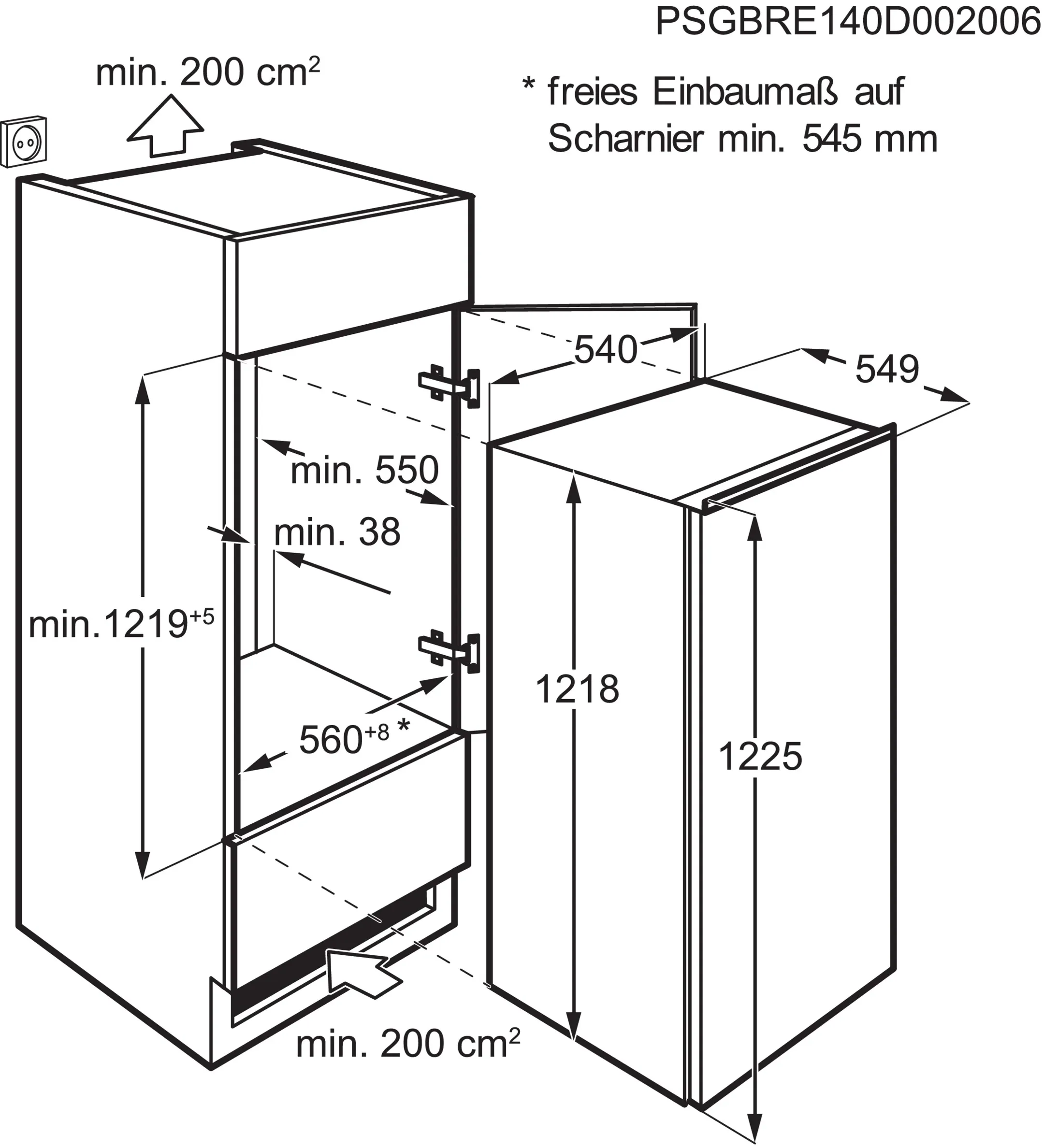 AEG Réfrigérateur encastrable TSF5O12ES image