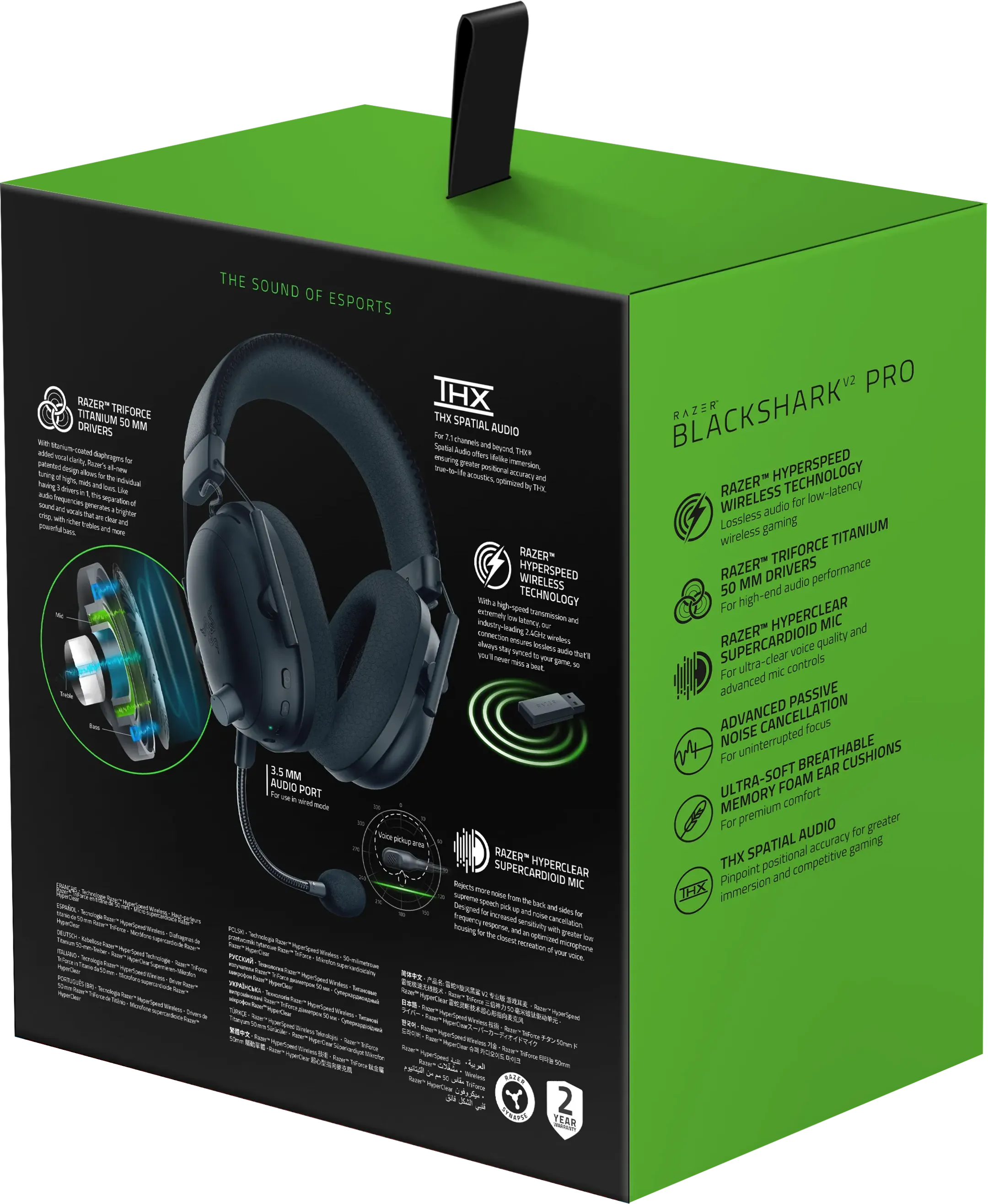 Razer BlackShark V2 Pro gamingheadset - Zwart image