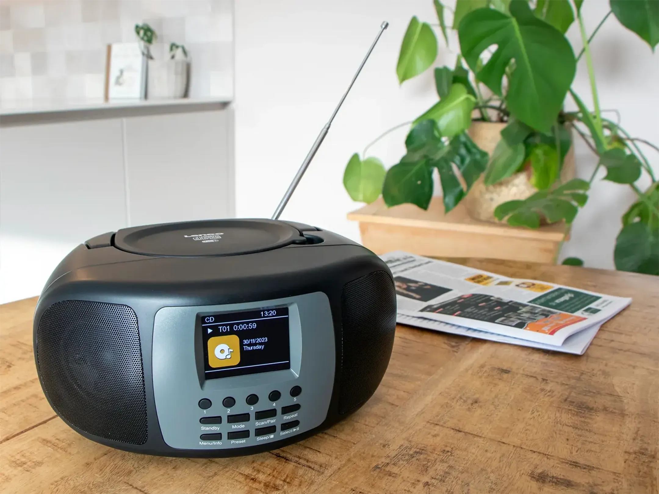 Lenco Draagbare radio SCD-860BK - Zwart image