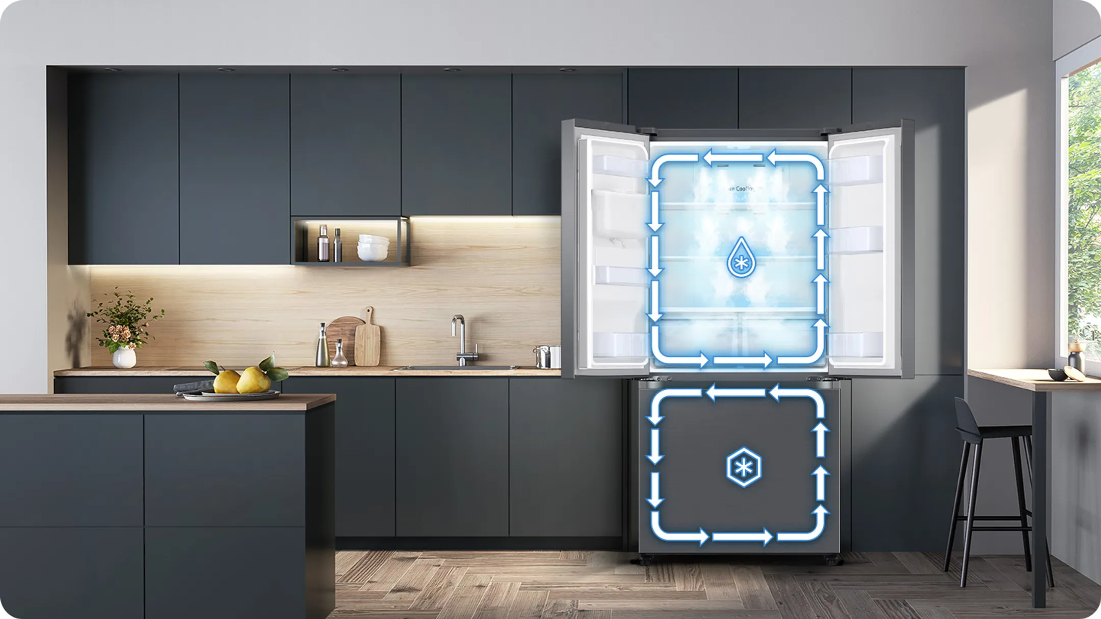 Samsung Amerikaanse koelkast RF50C510ES9/EF image