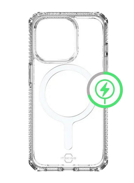 Hybrid R Clear MagSafe backcover voor iPhone 15 Pro
