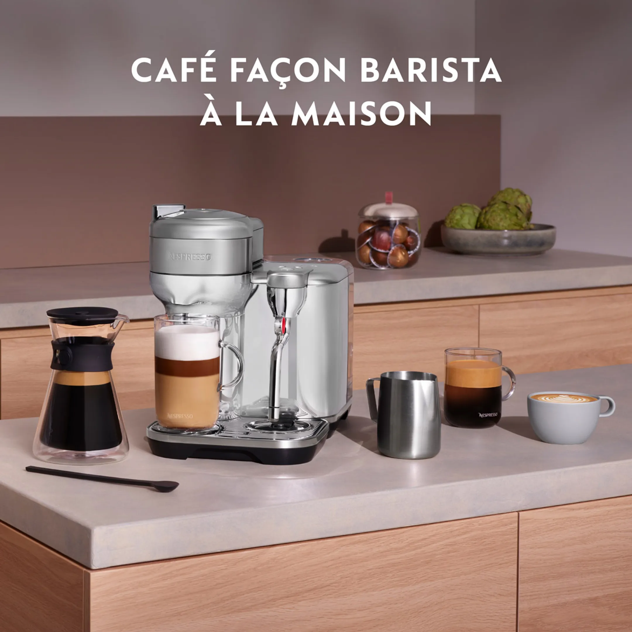 Sage Machine à café Nespresso Vertuo Creatista Sea Salt  image