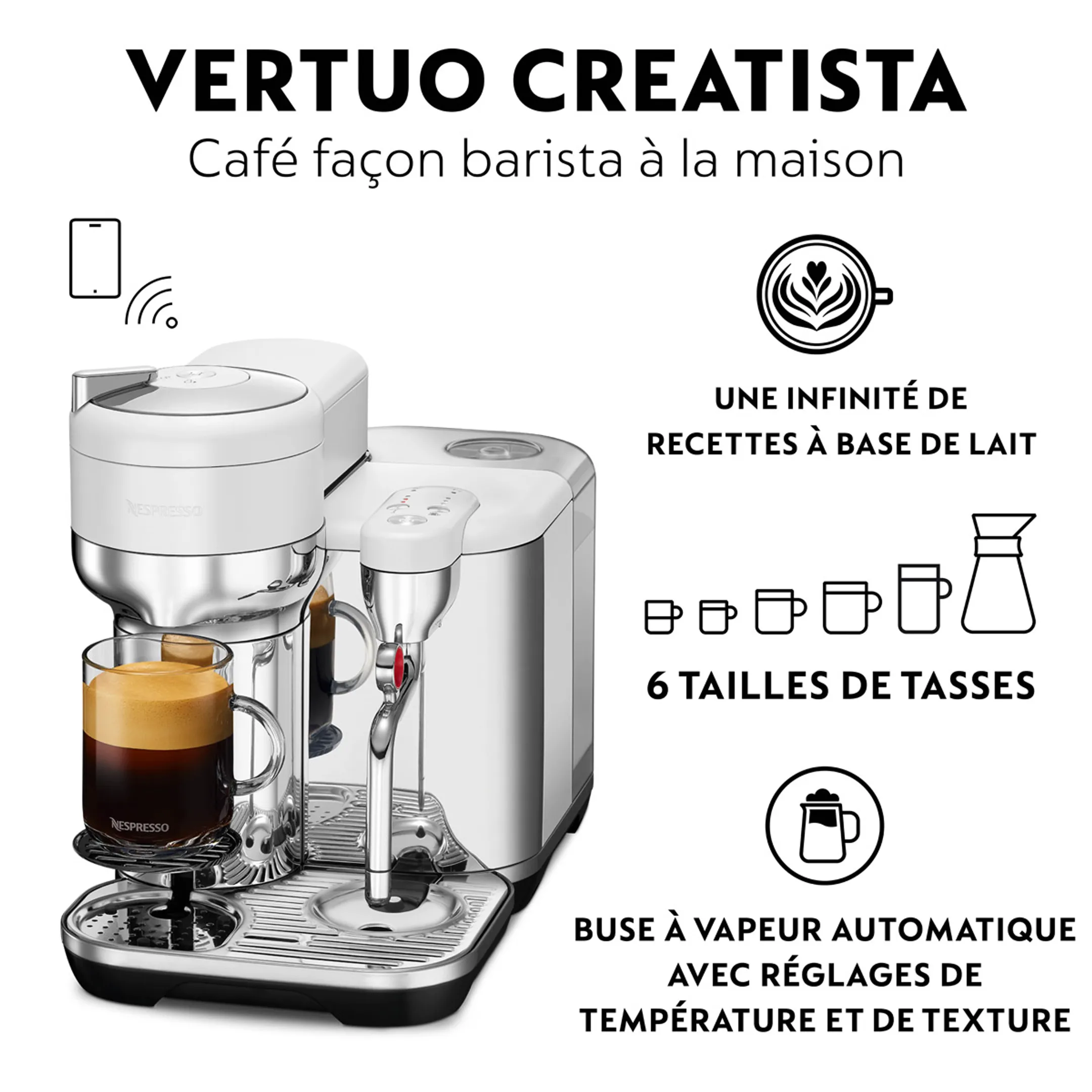 Sage Machine à café Nespresso Vertuo Creatista Sea Salt  image