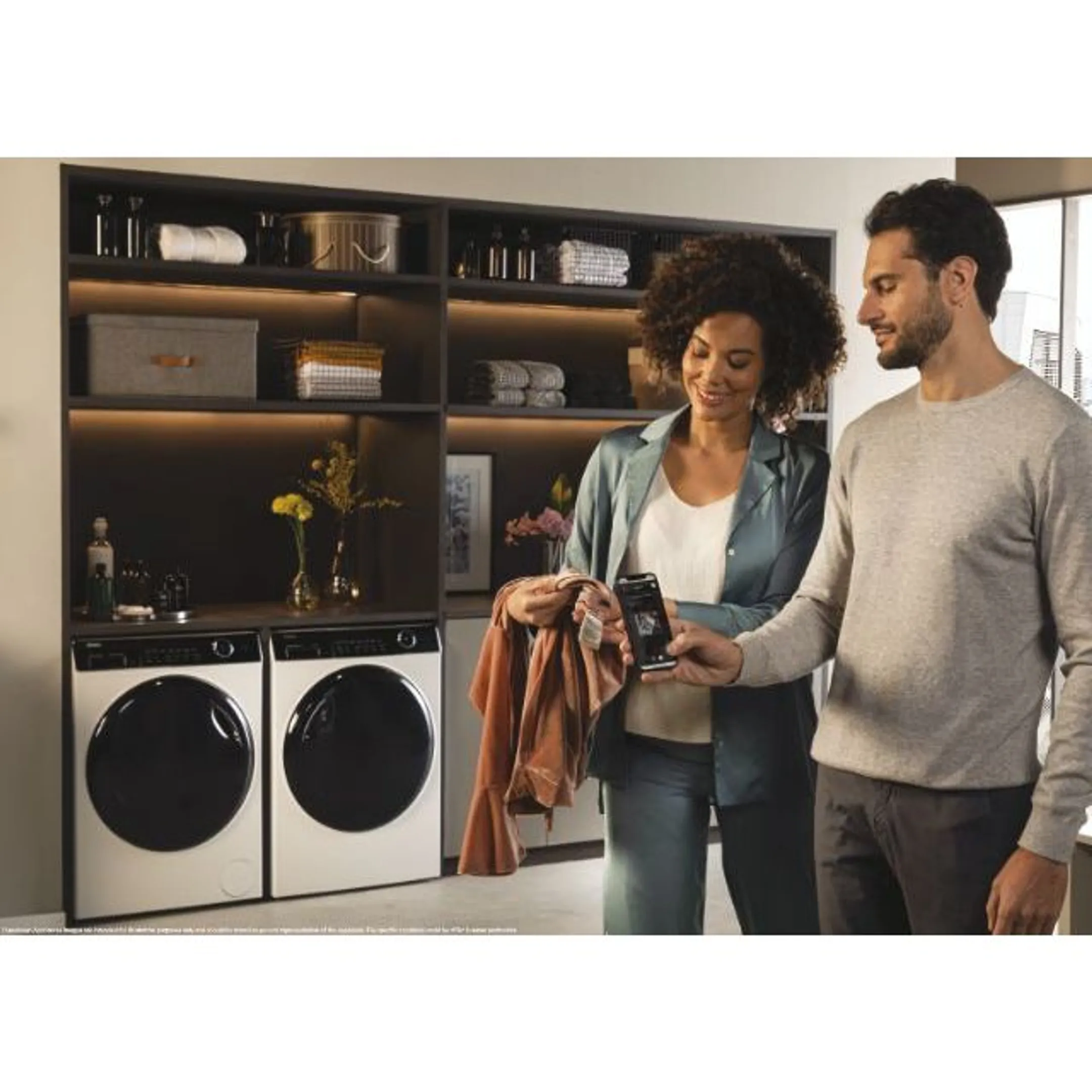 Haier Bundel - Wasmachine HW80-B14959EU1DF Irefresh Connected + Droogkast HD90-A3959E-DF Irefresh Connected image