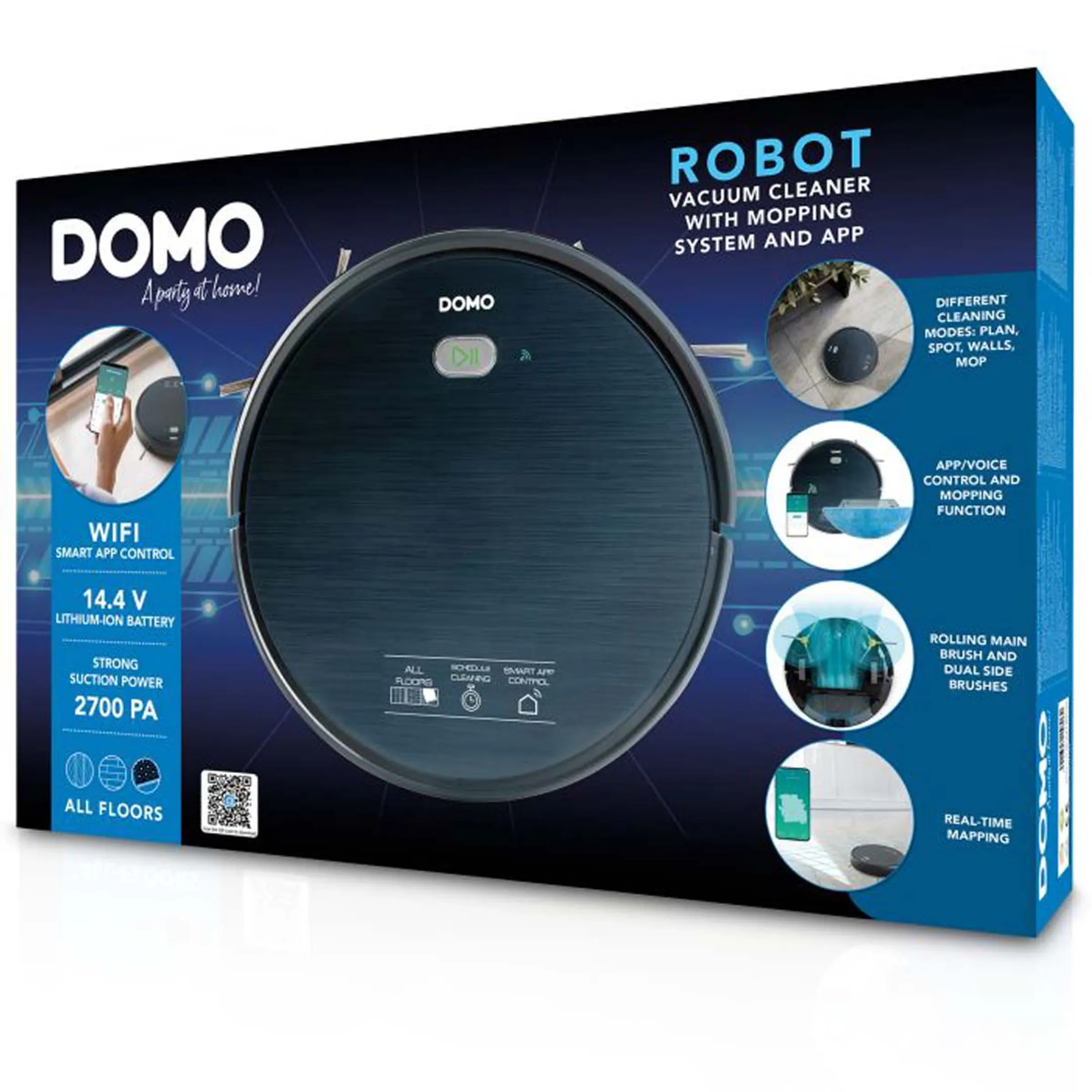 Domo Robotstofzuiger en dweilrobot DO7296S image