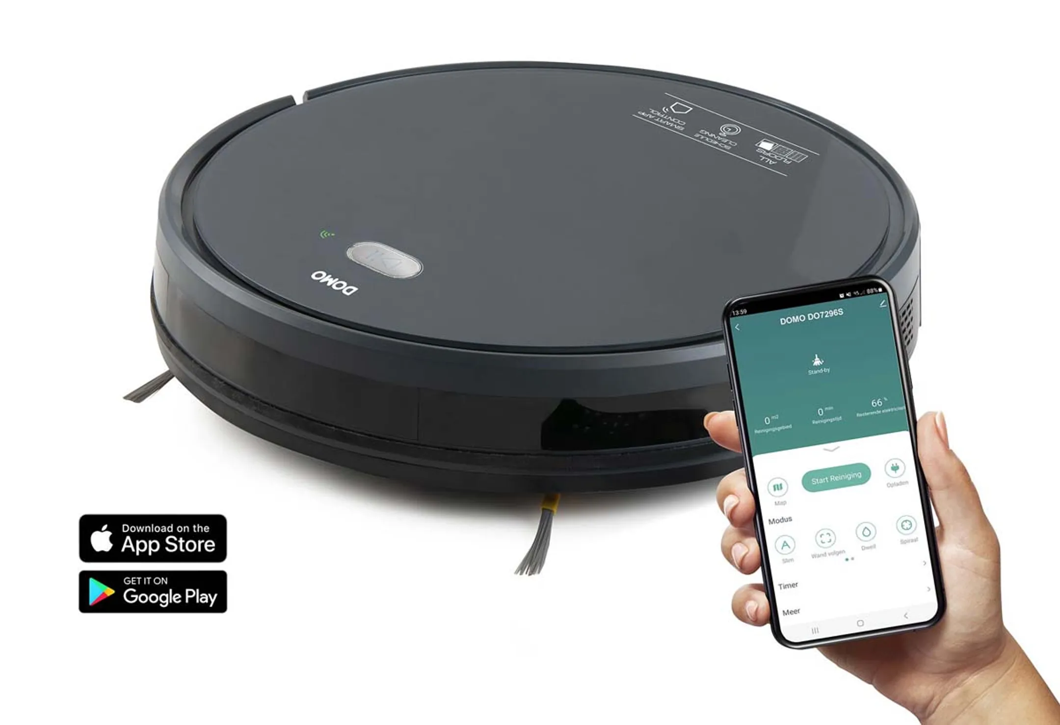 Domo Robotstofzuiger en dweilrobot DO7296S image