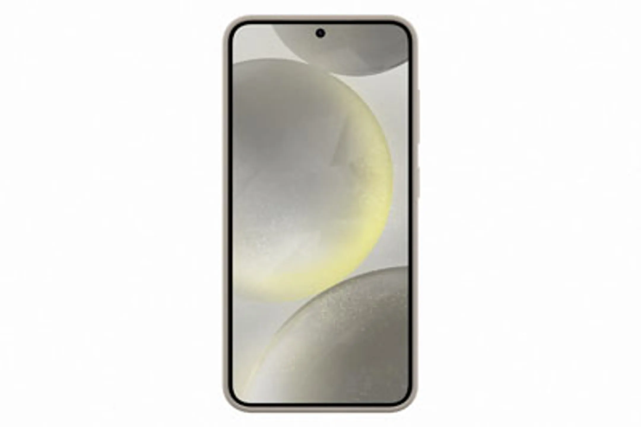 Siliconen backcover met band voor Galaxy S24 - Taupe