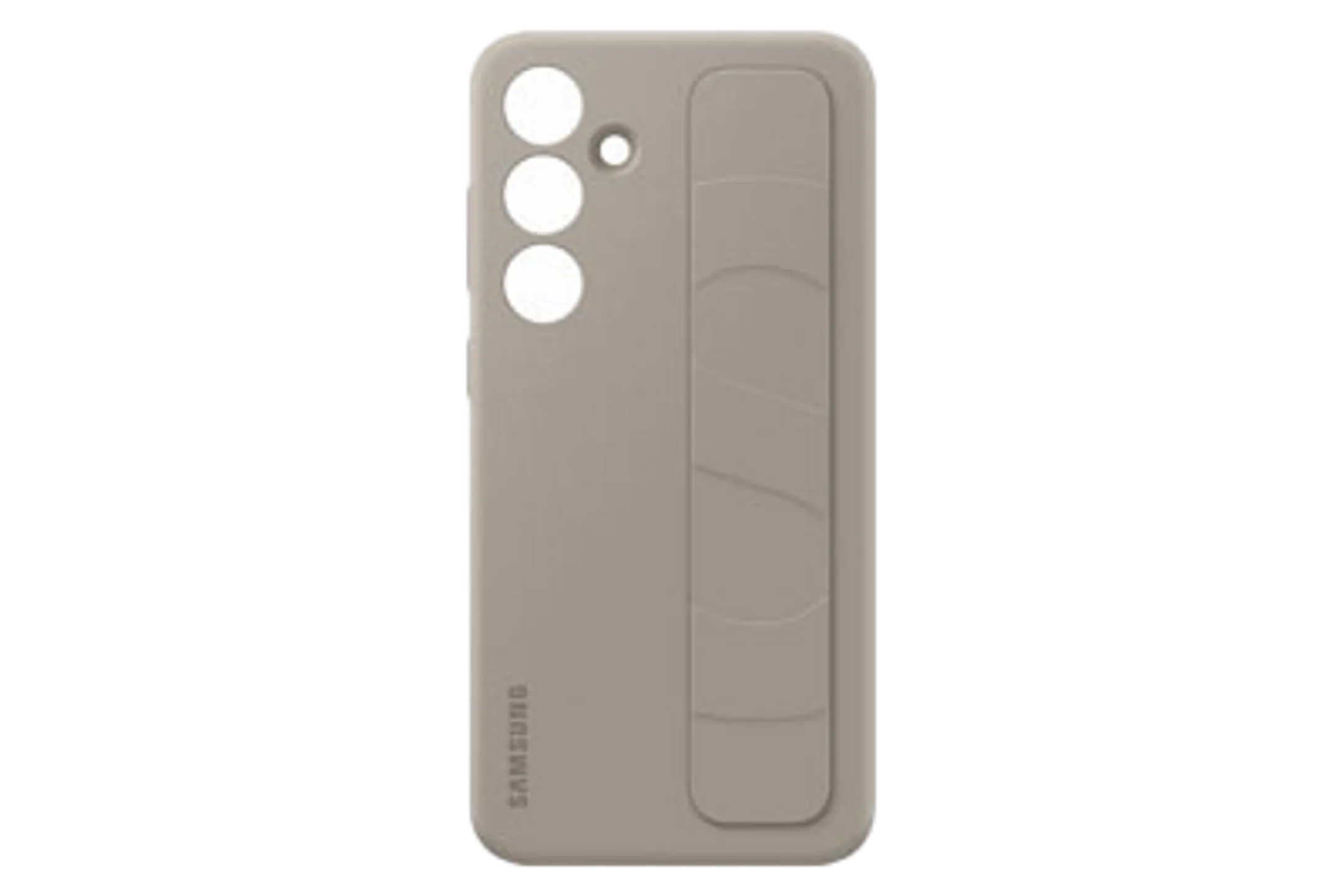 Siliconen backcover met band voor Galaxy S24+ -  Taupe