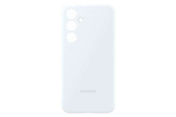 Silicone Backcover voor Galaxy S24+ - Wit