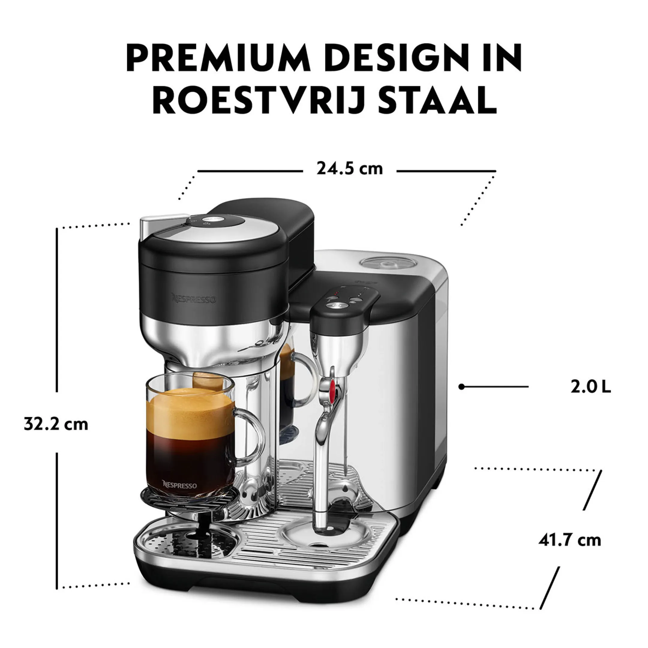 Sage Koffiemachine Nespresso Vertuo Creatista Black Truffle image